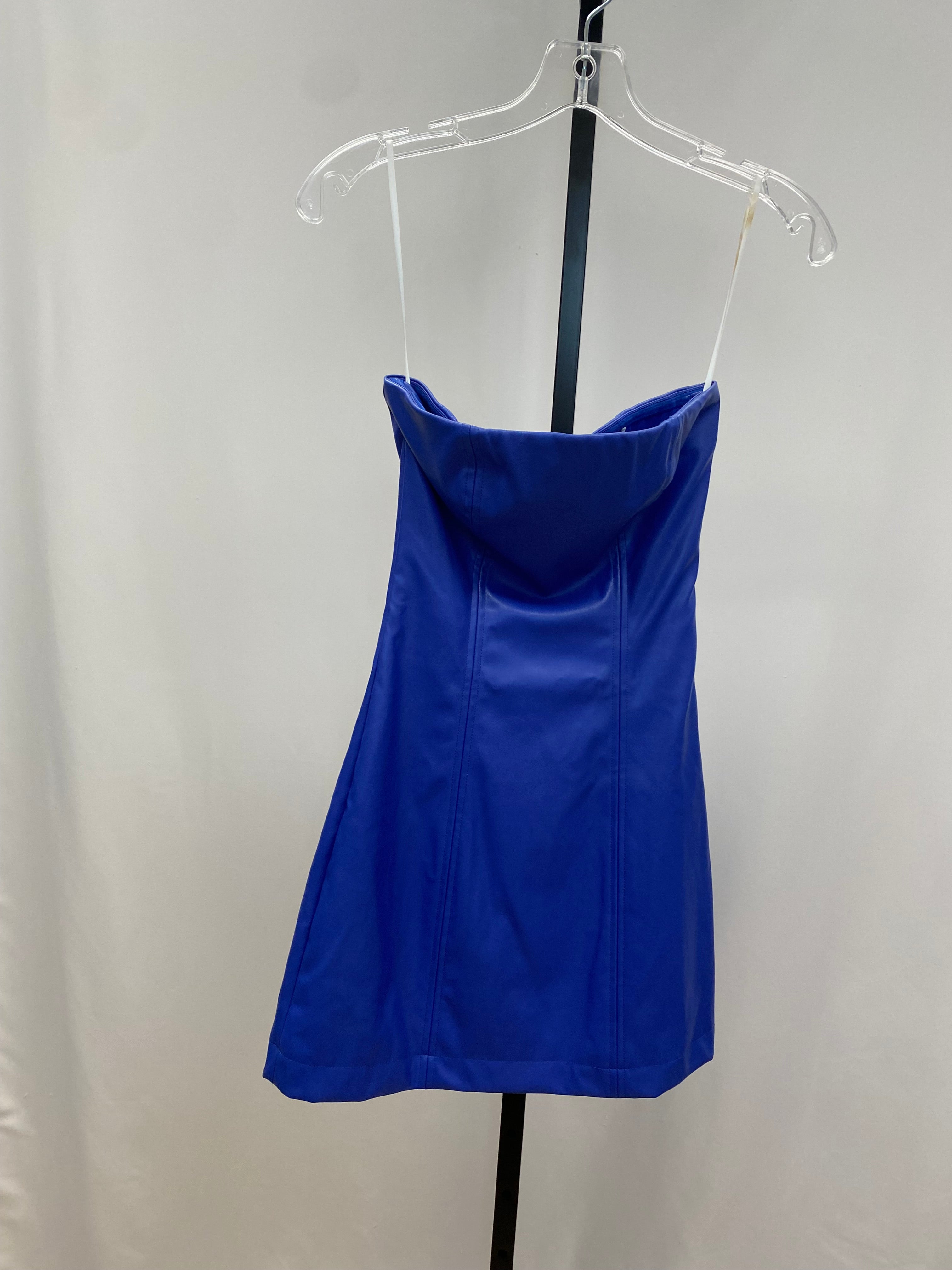 Princess polly blue pleather dress size 0