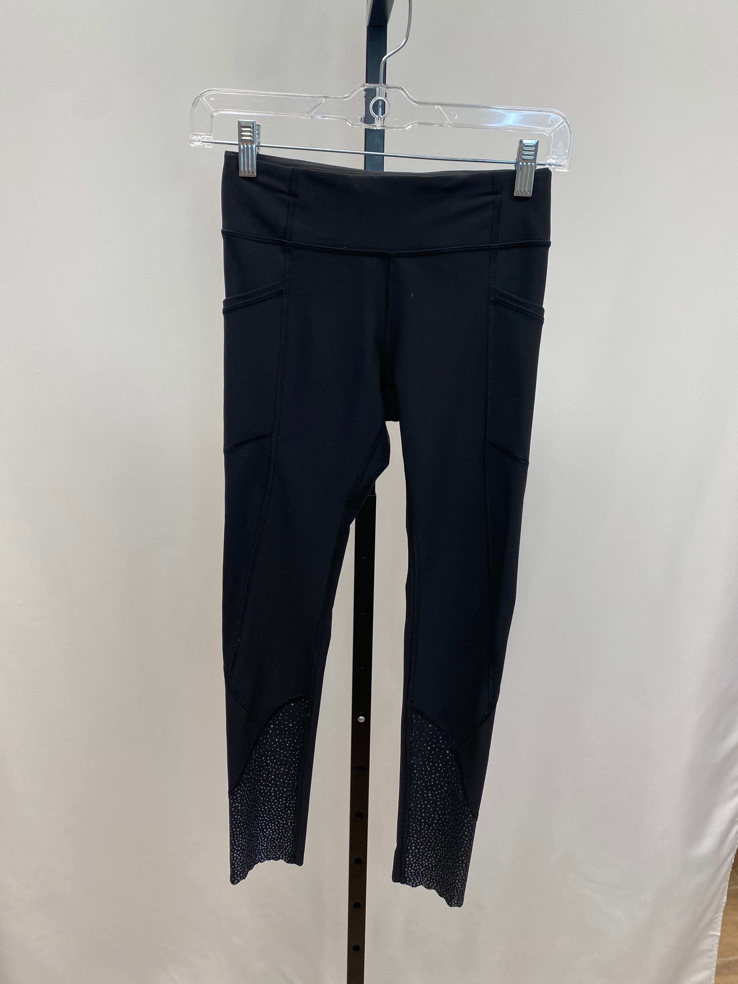 Lululemon black polka dot leggings size 4