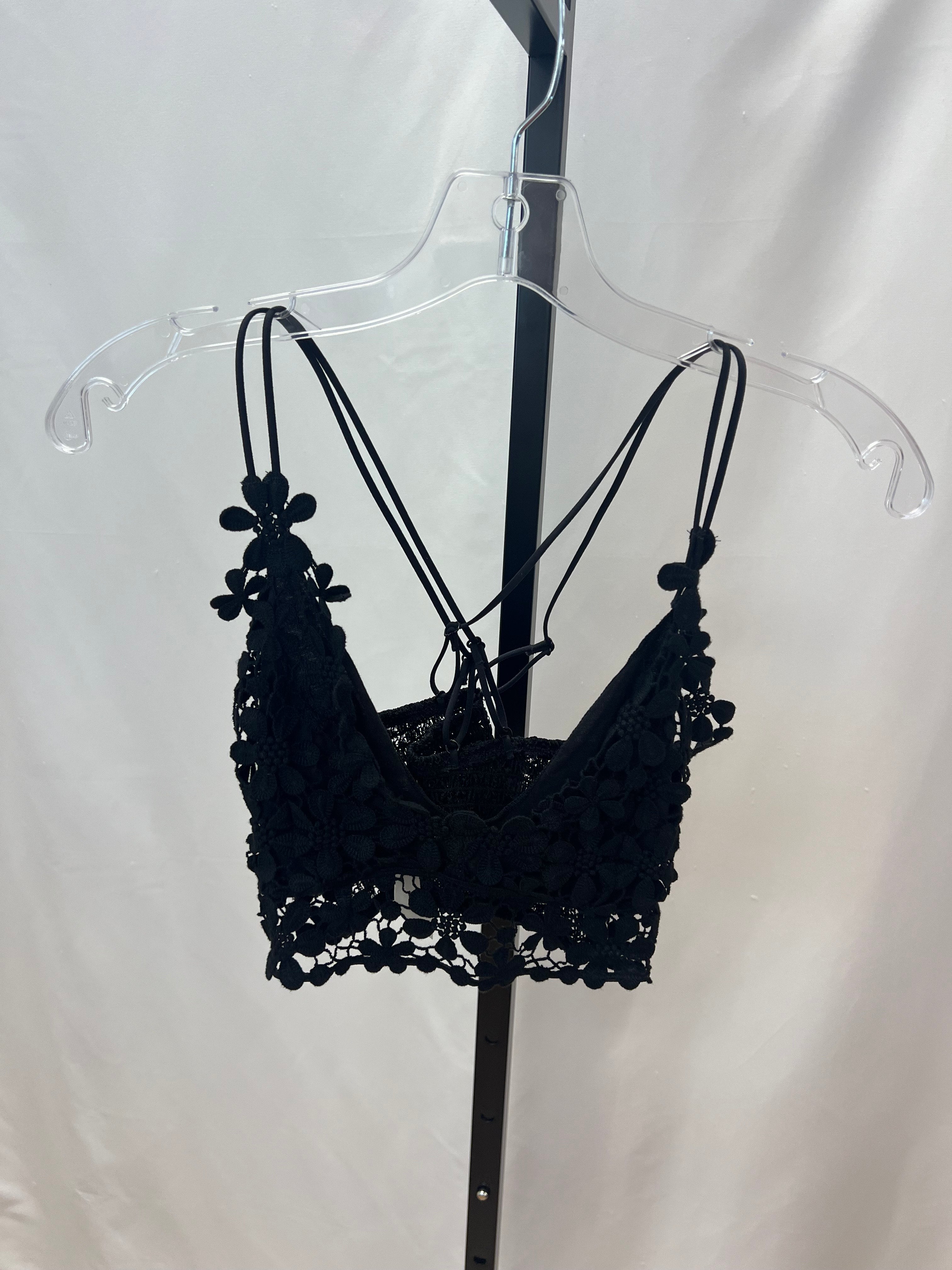 Free people black bralette size S