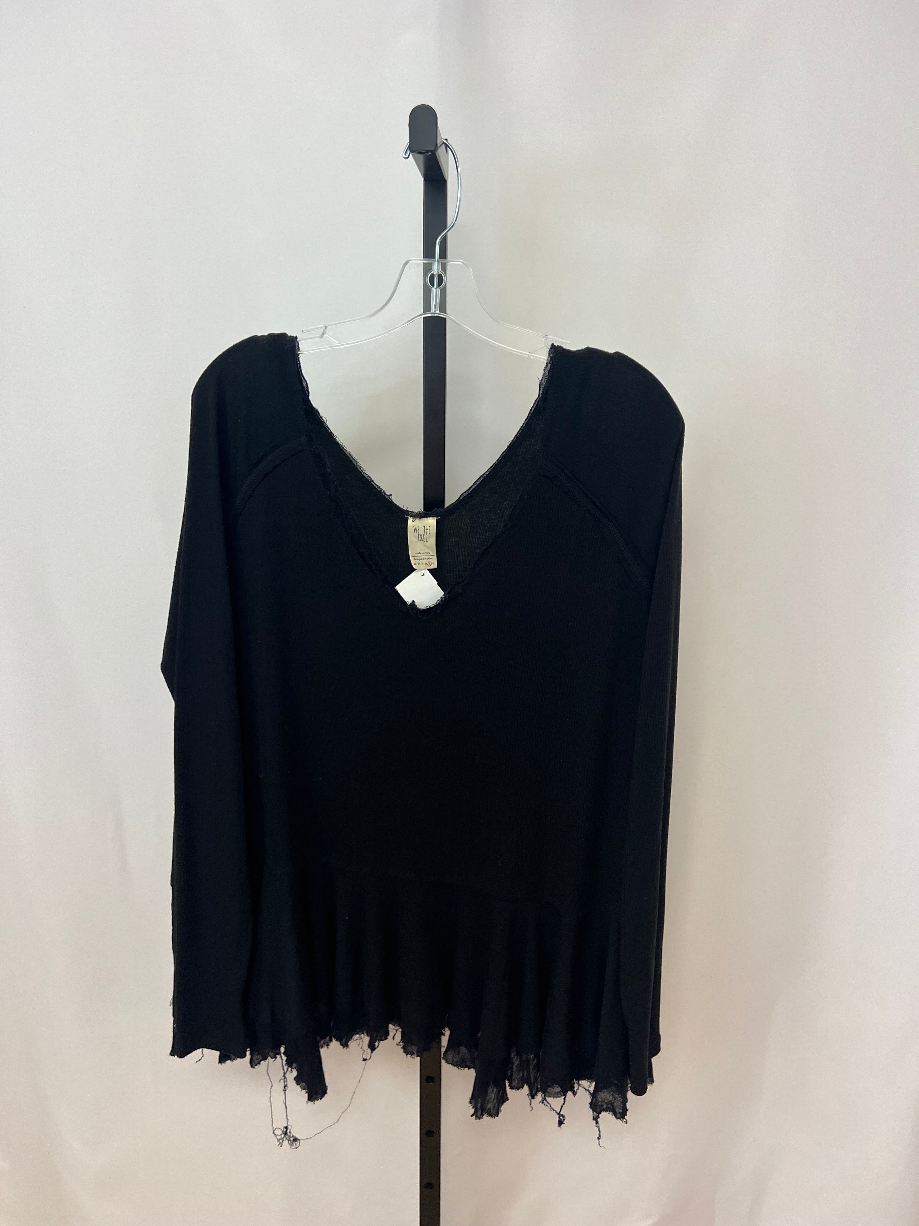 Free people black long sleeve size L