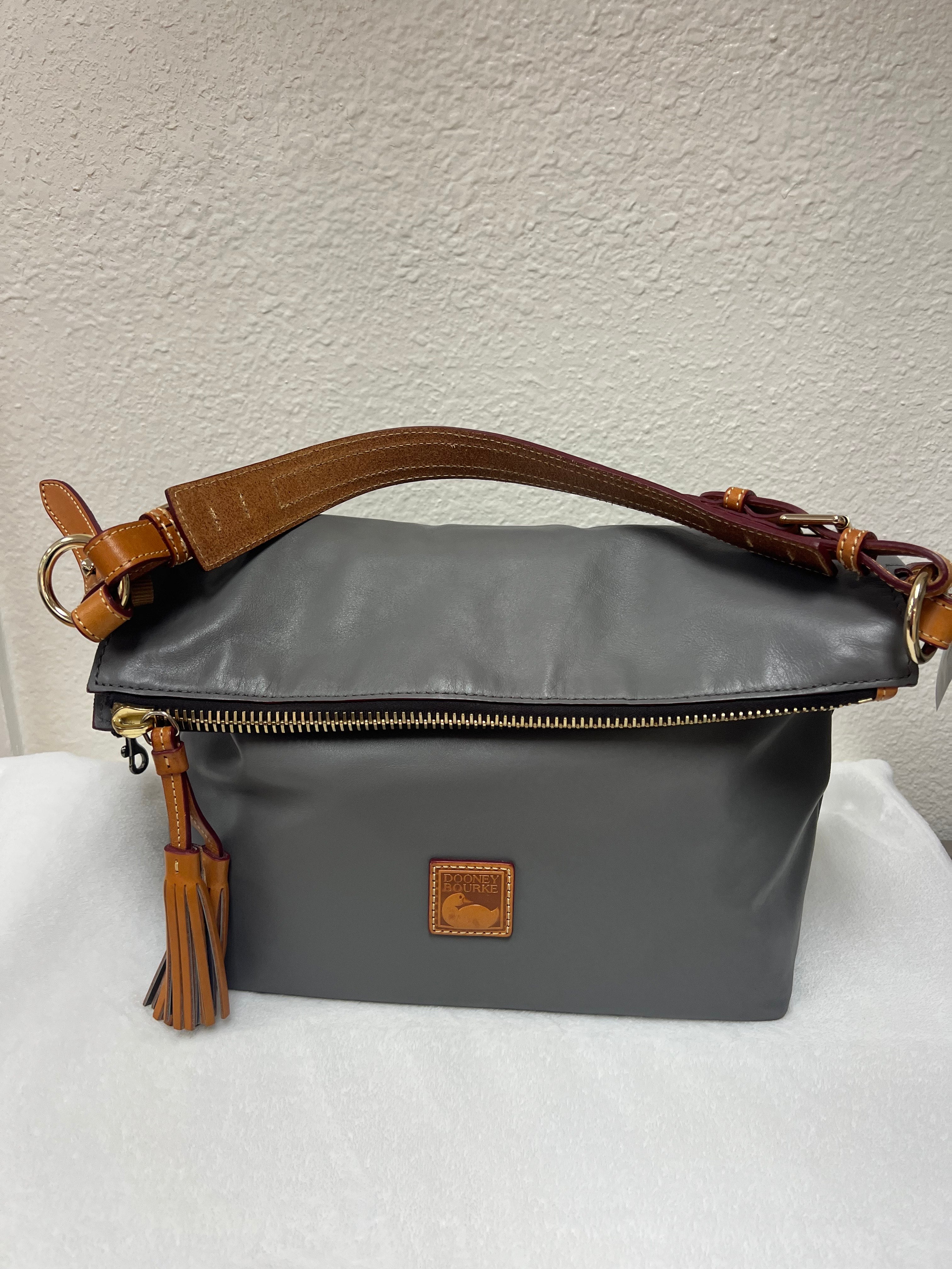 Dooney & Bourke Grey Hobo Shoulder Bag