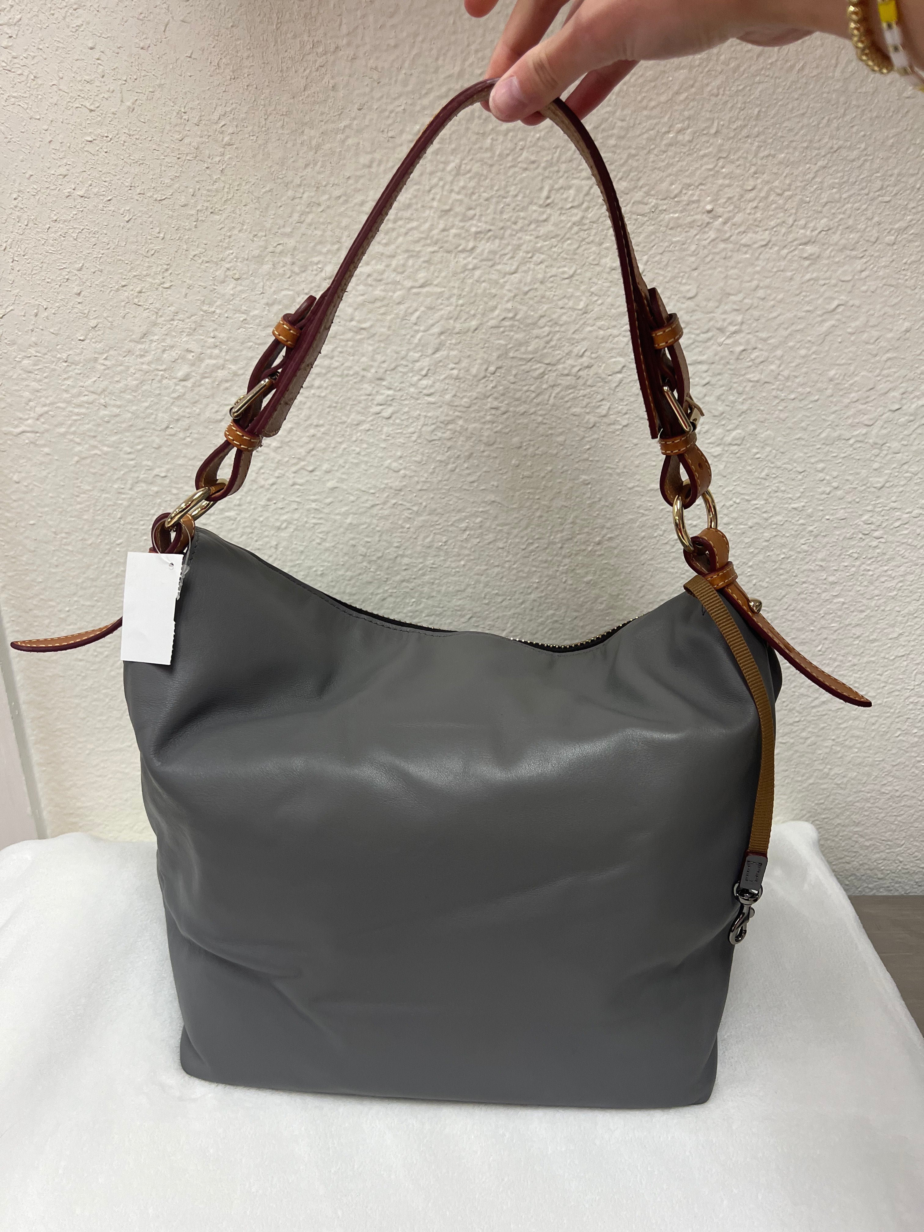 Dooney & Bourke Grey Hobo Shoulder Bag