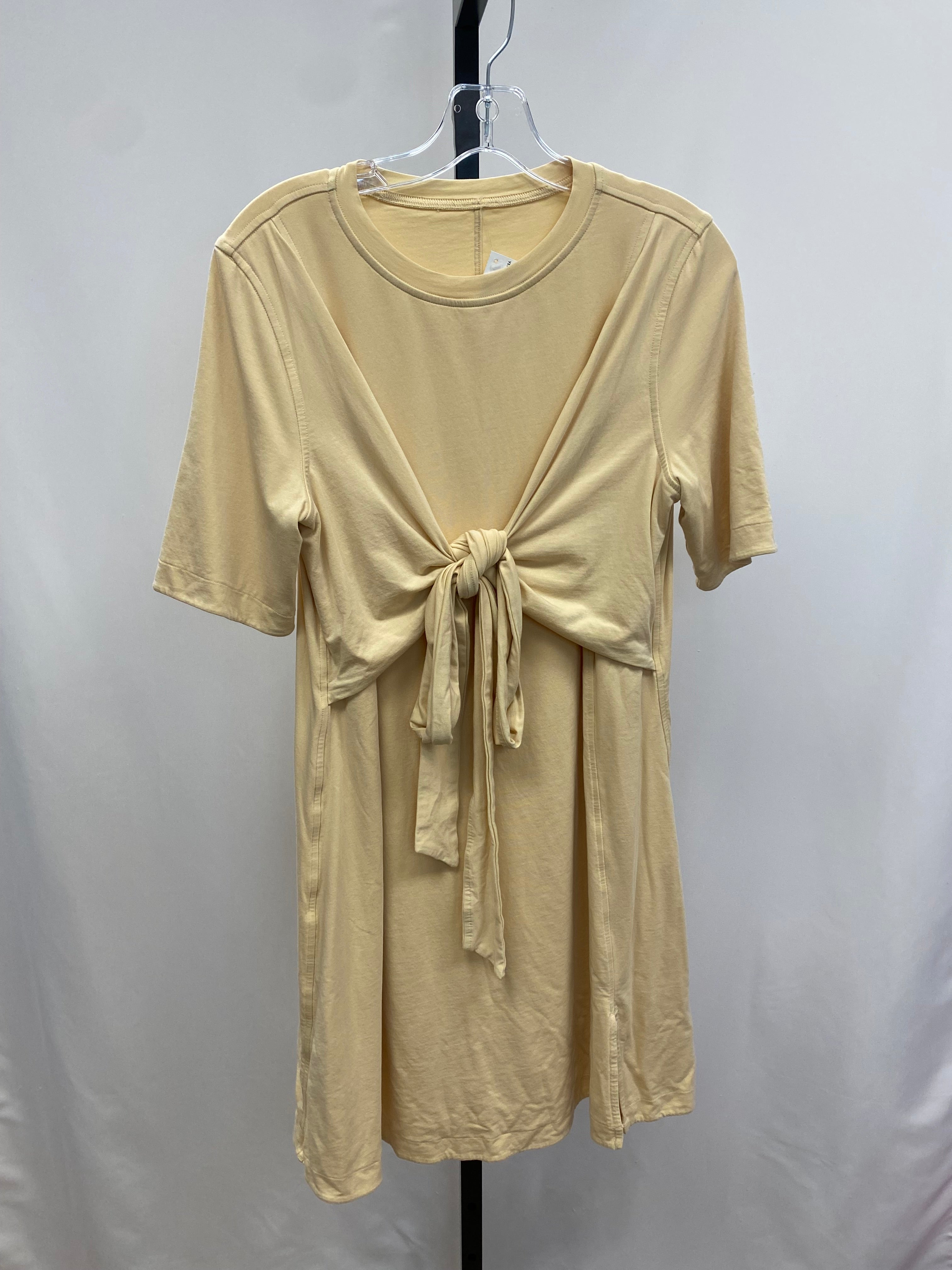 Lululemon yellow wrap dress size 8