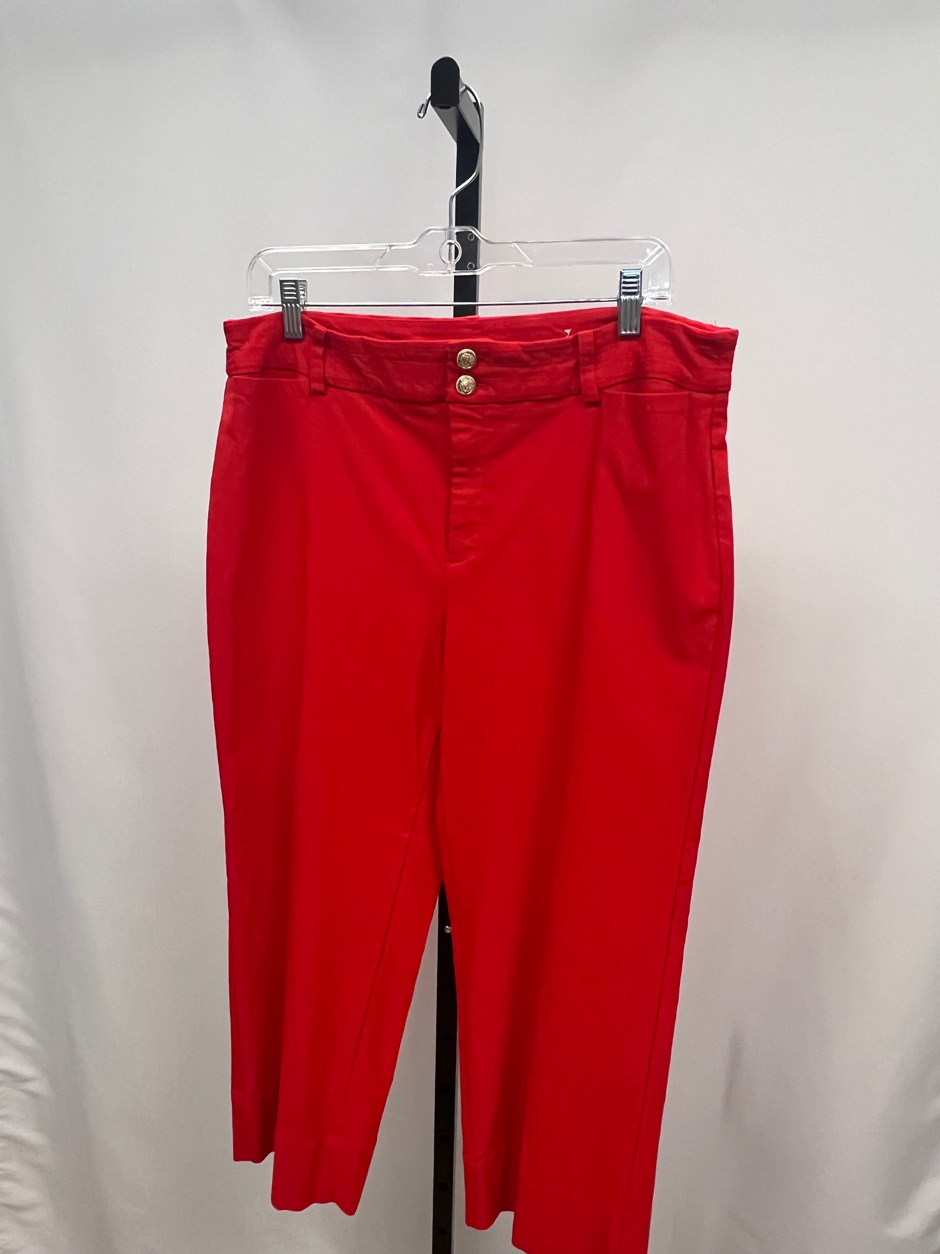 Chico's Red Pants size 2.5