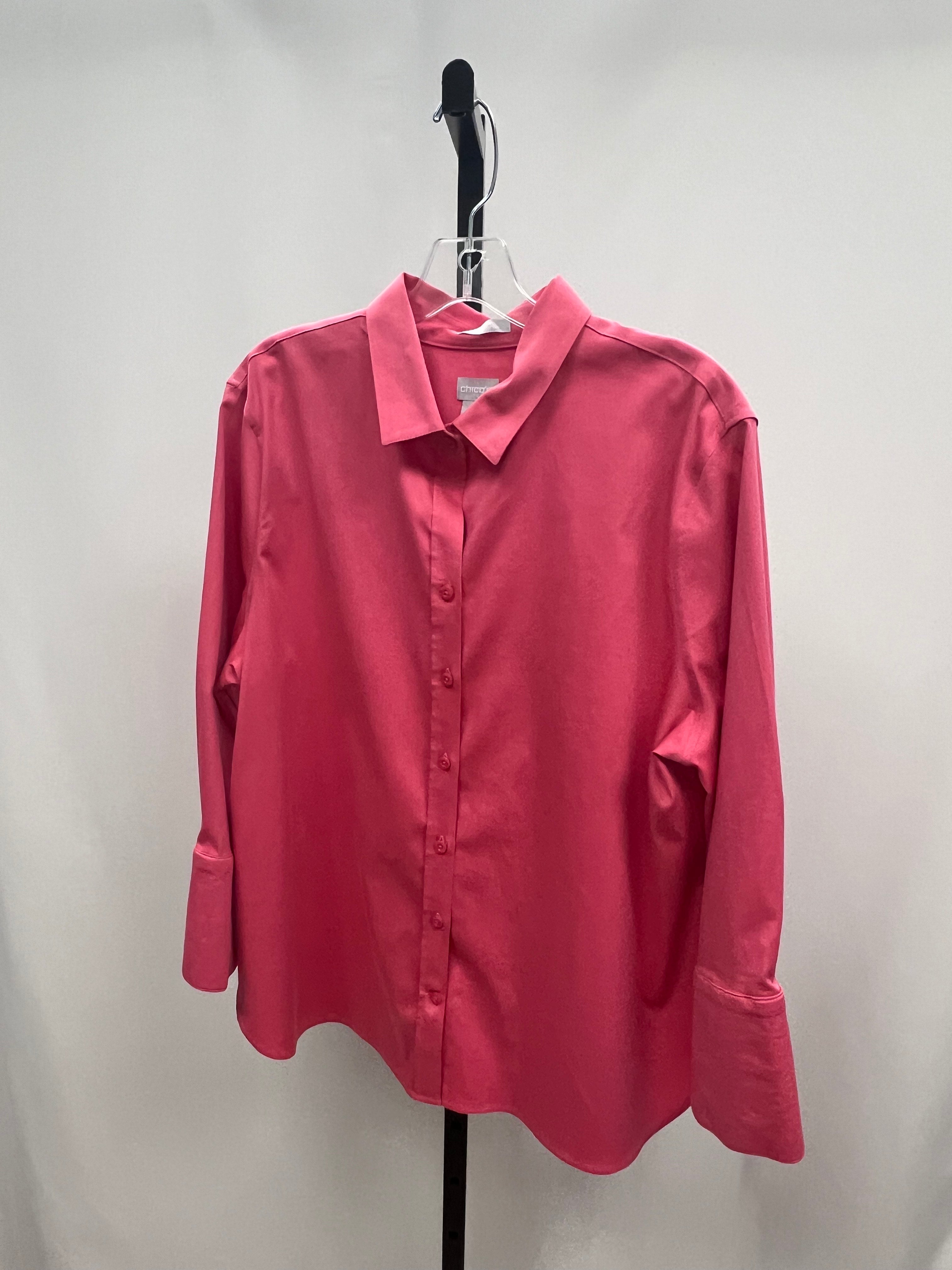 Chico's Coral Blouse size 3