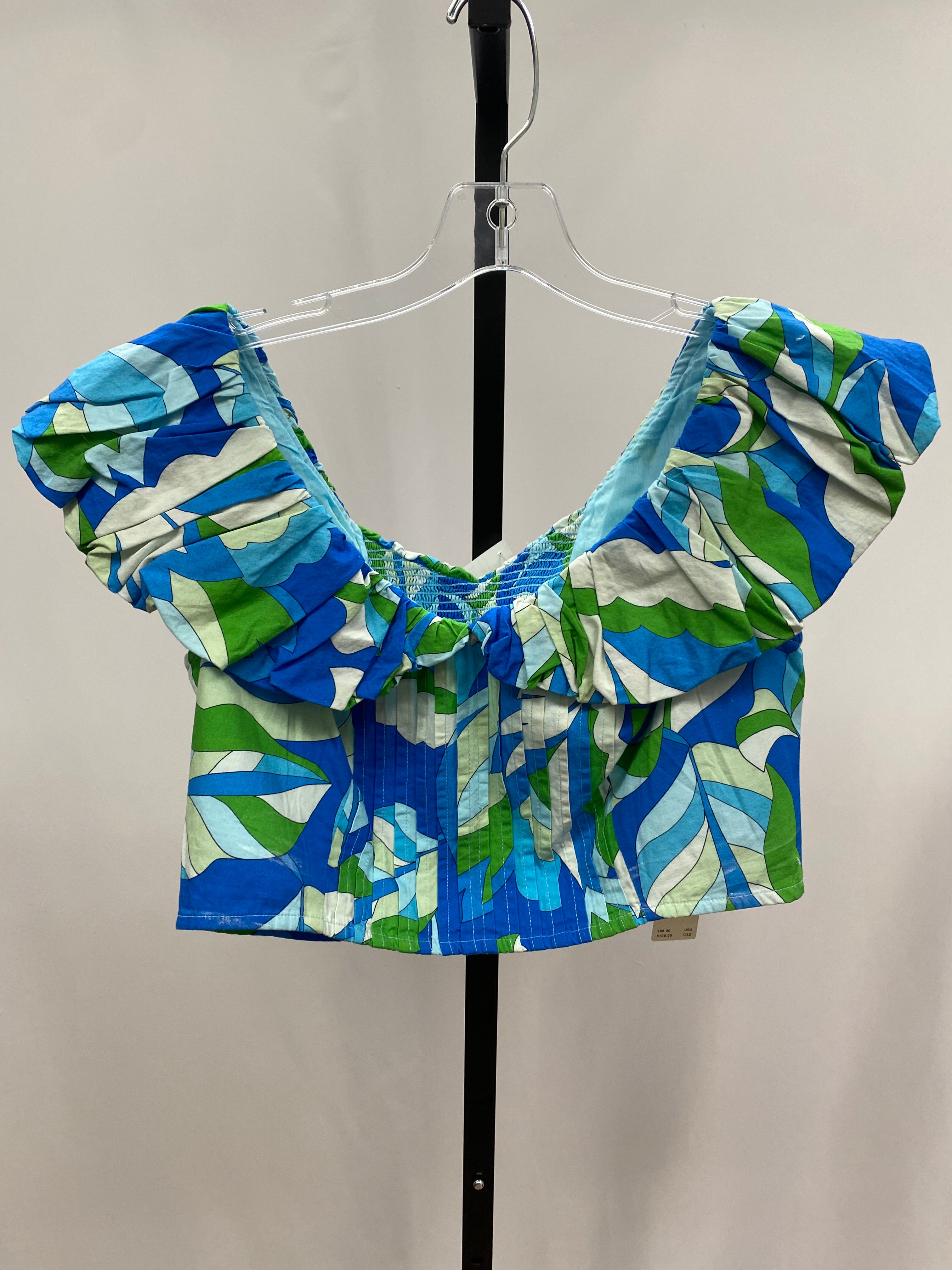 Maeve by Anthropologie blue/green top size S