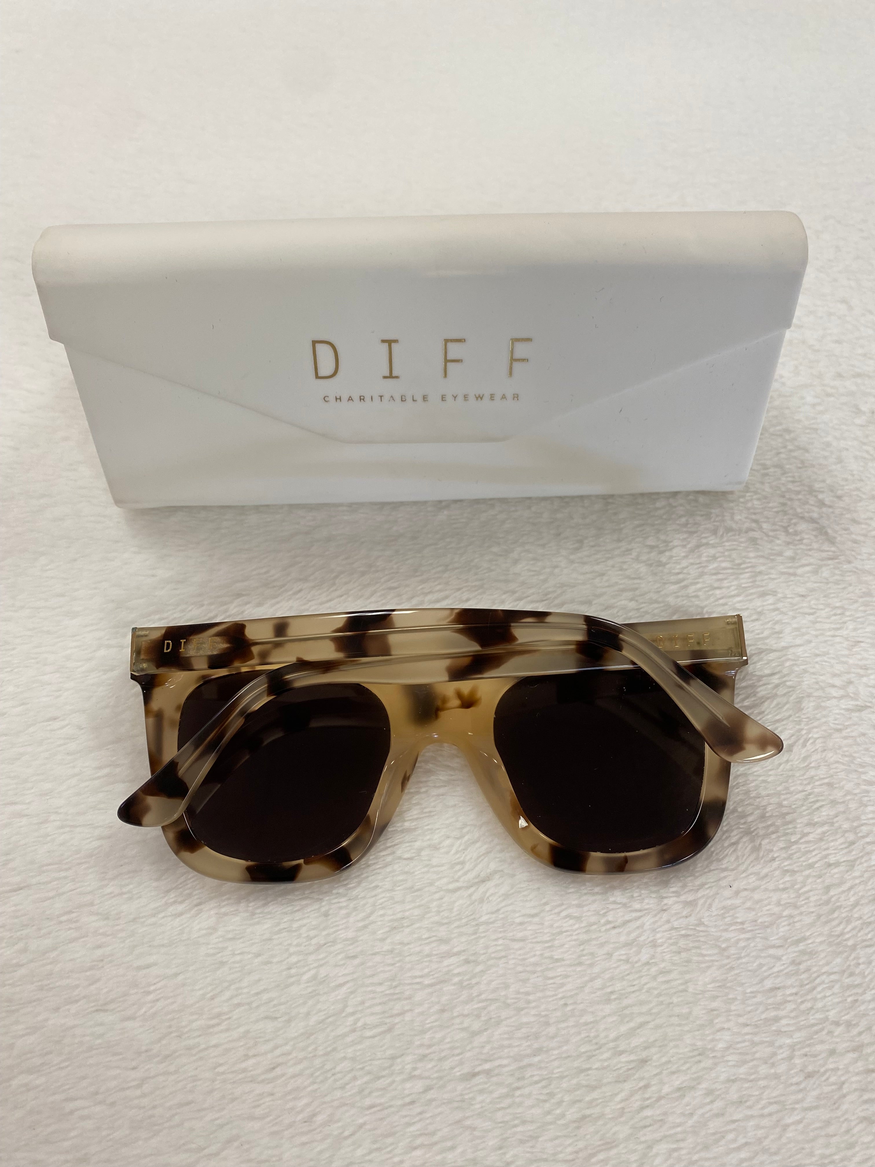 DIFF light tortise shell sunglasses