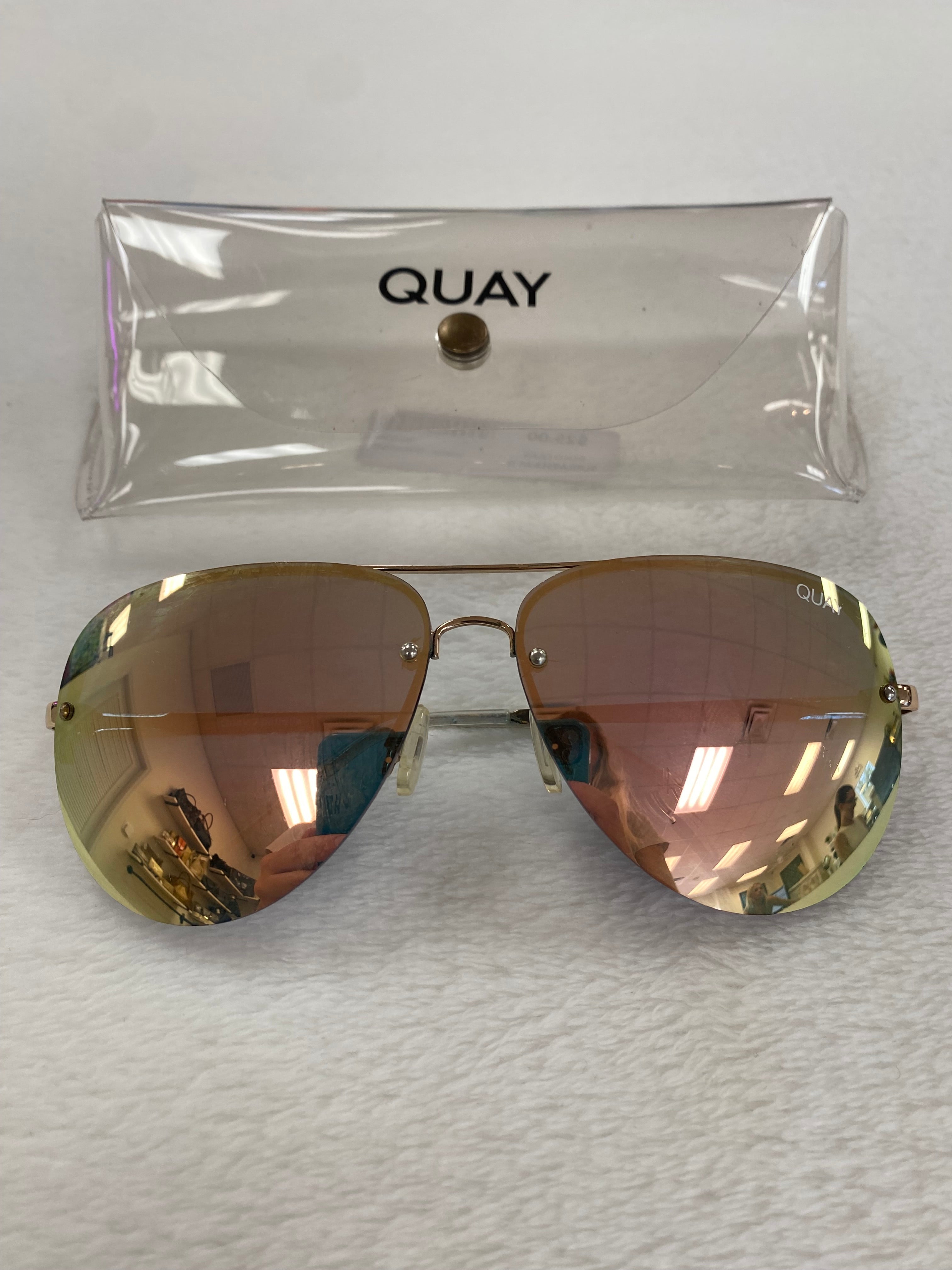 QUAY gold sunglasses