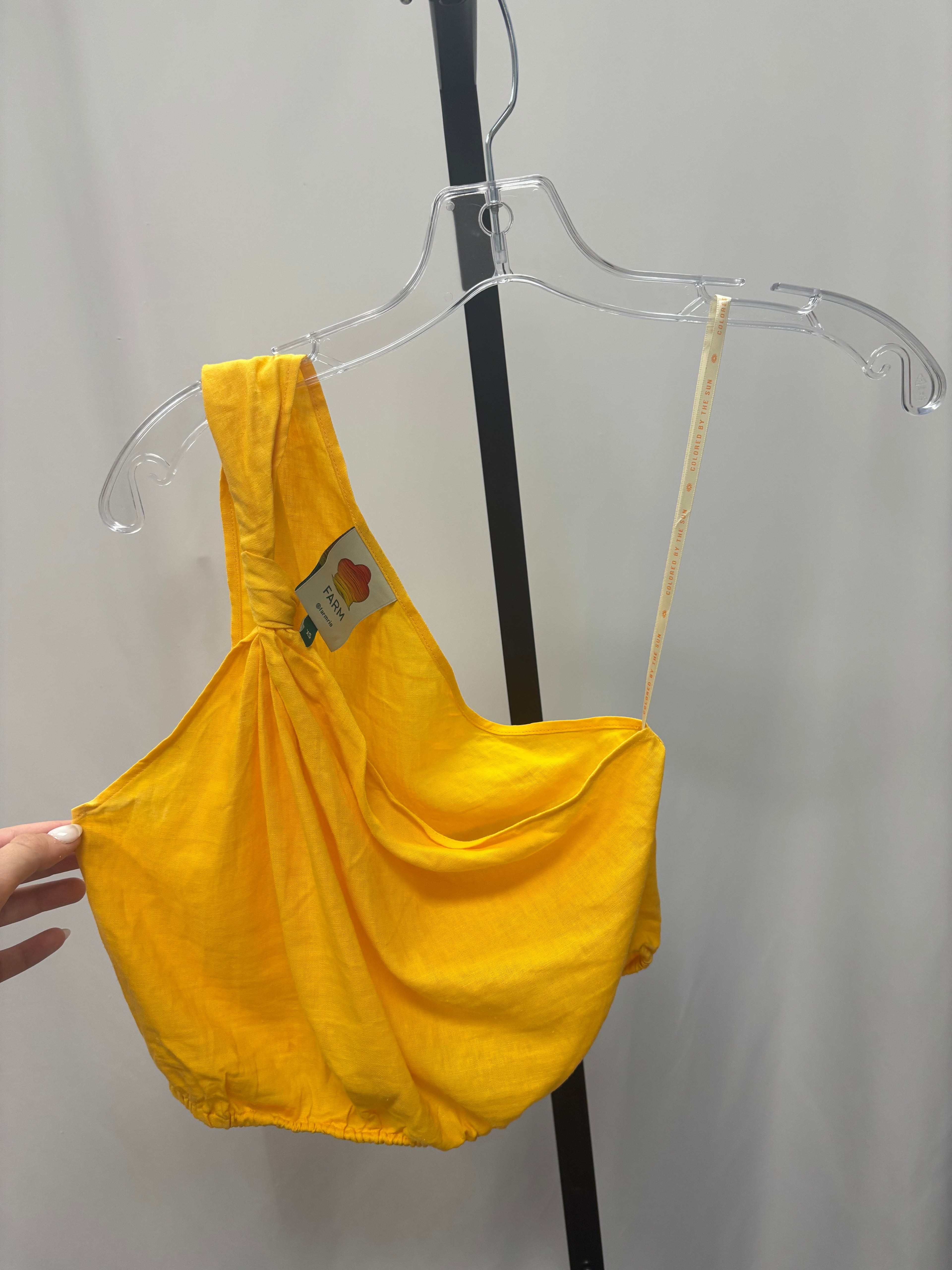 farm rio one shoulder tank size xs