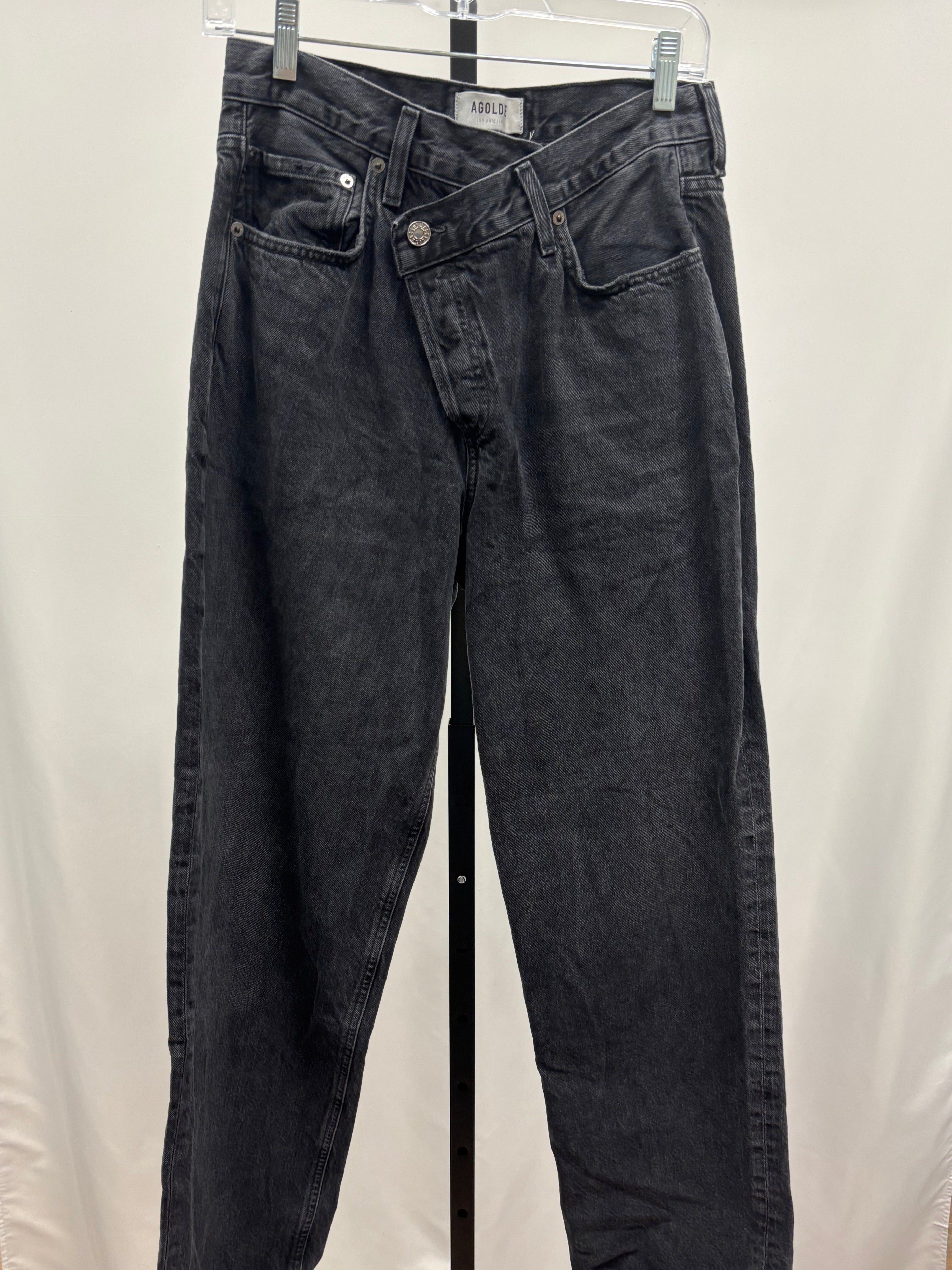 Agolde black asymmetrical size 26