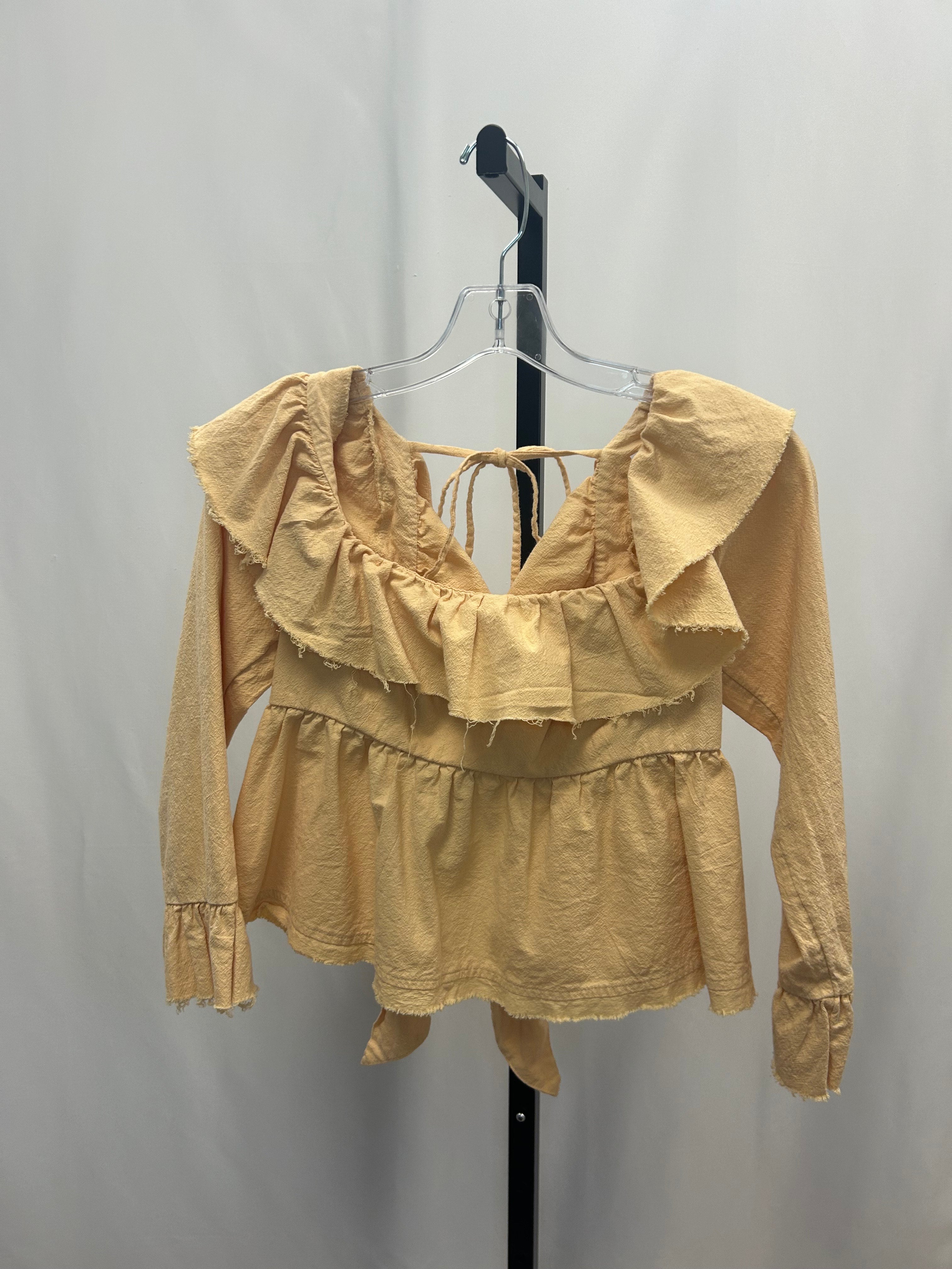 Free people orange longsleeve size S