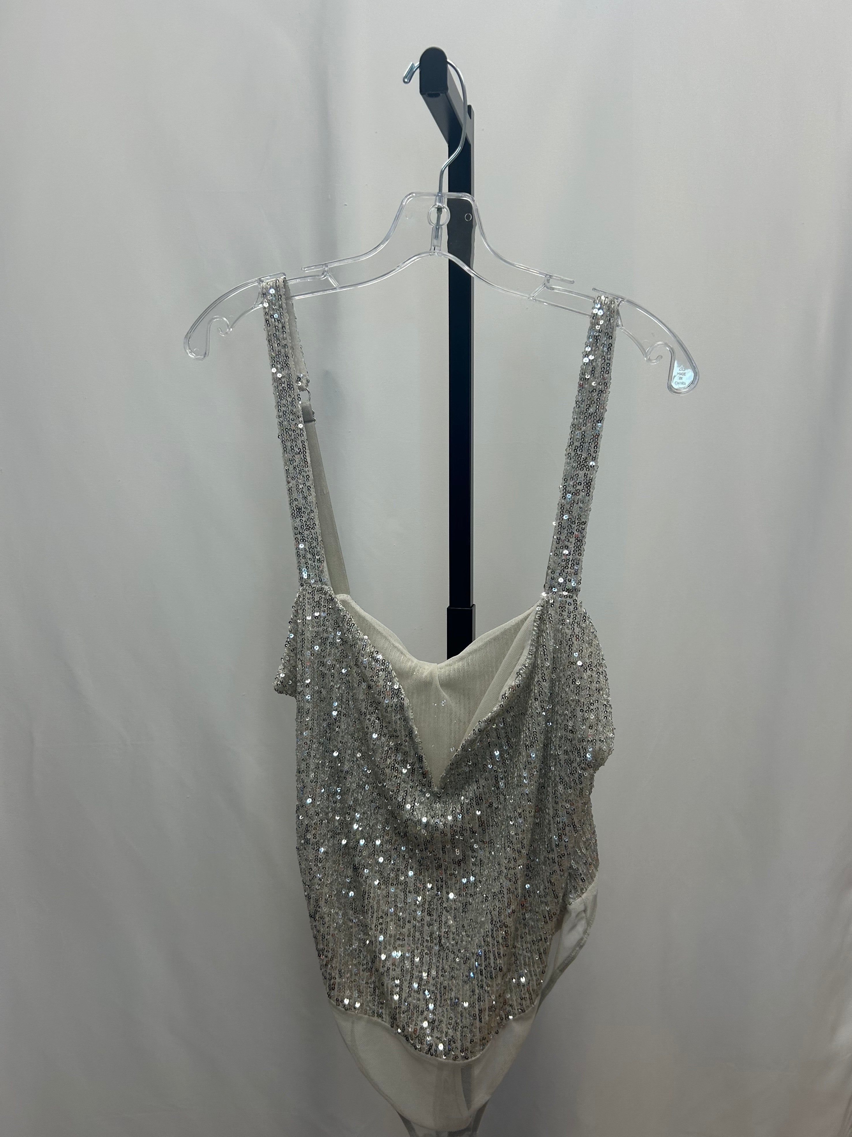 Free people sequin bodysuit size L