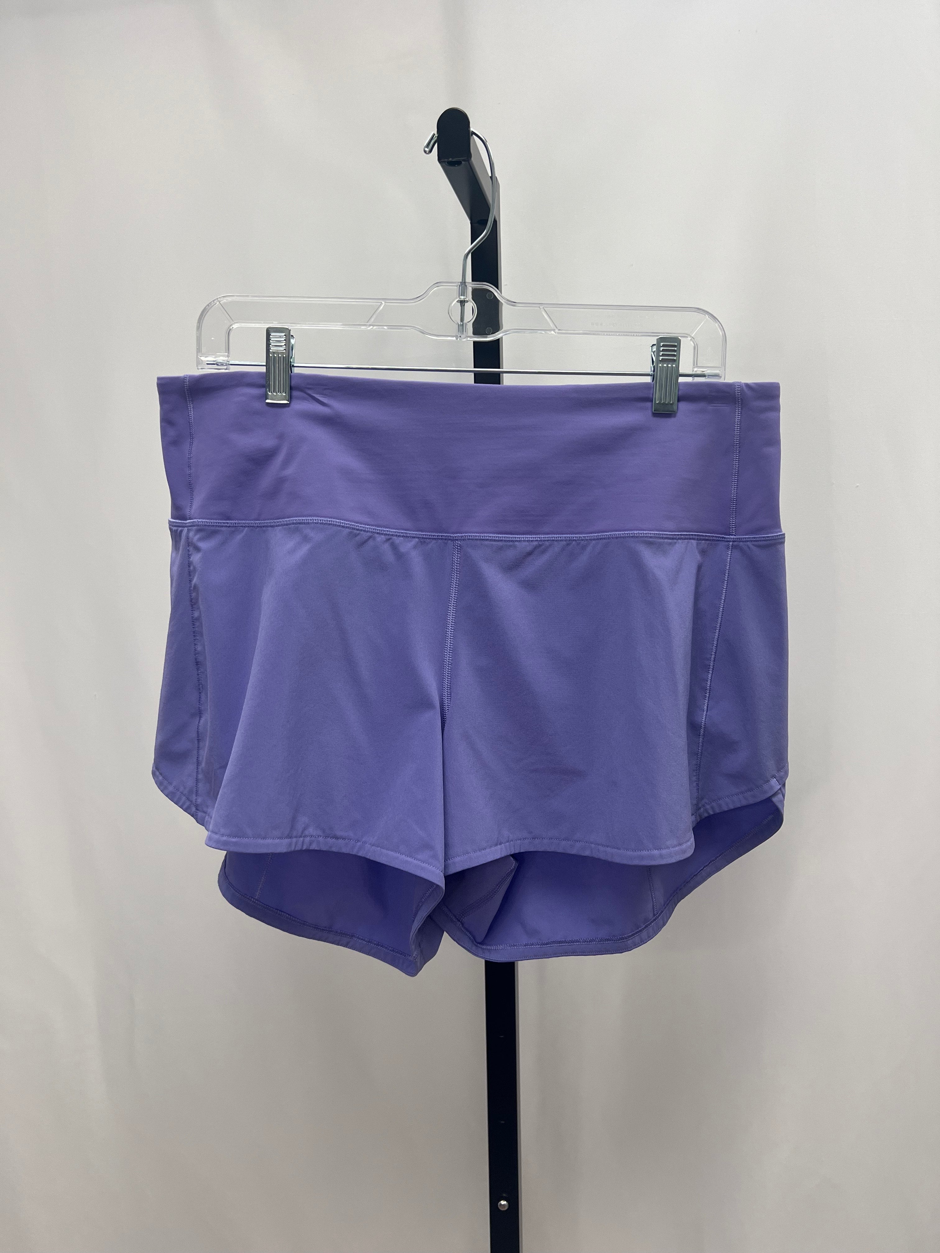 Lululemon lilac speed up shorts size 10