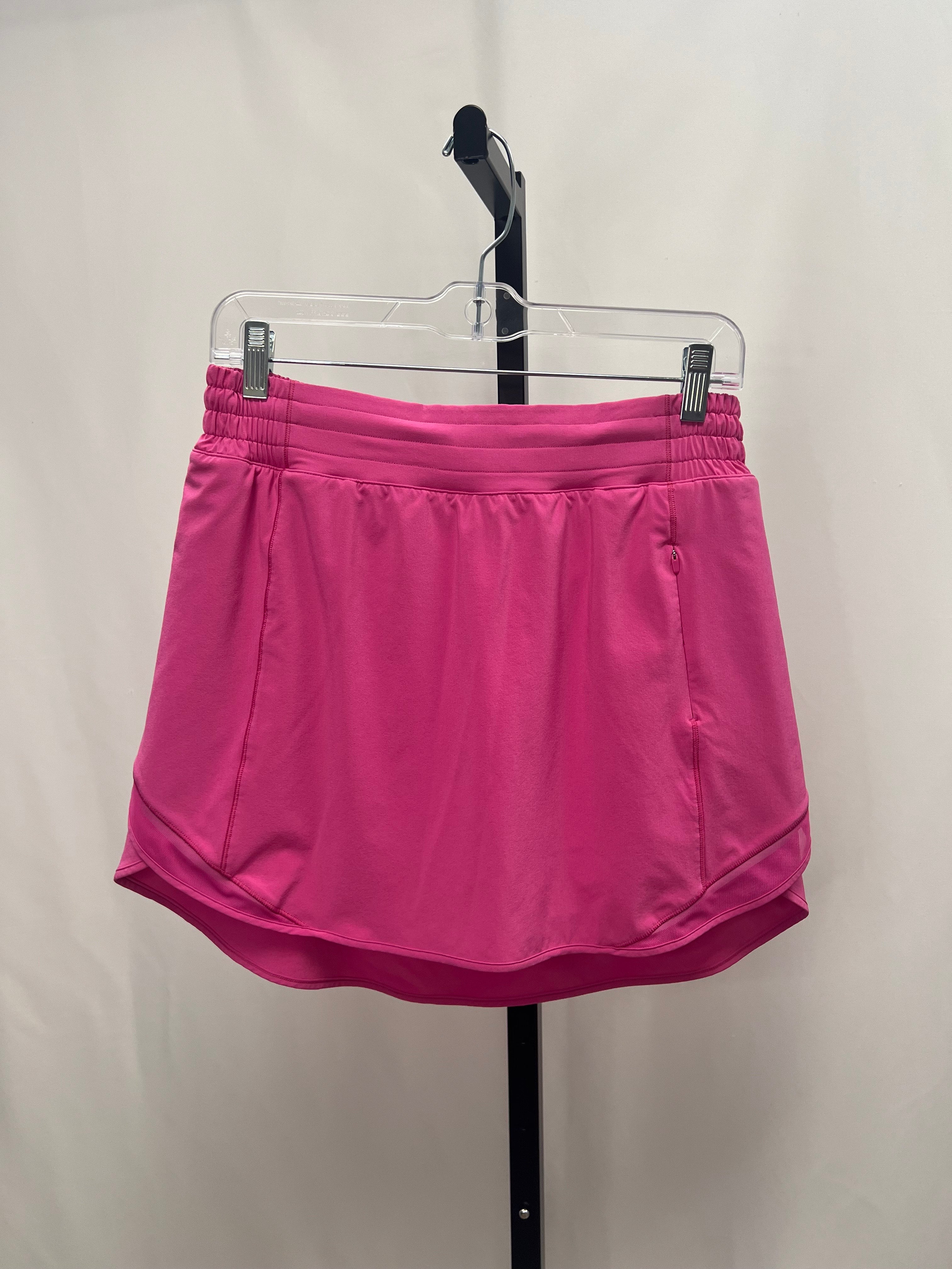 Lululemon sonic pink hotty hot skirt size 8
