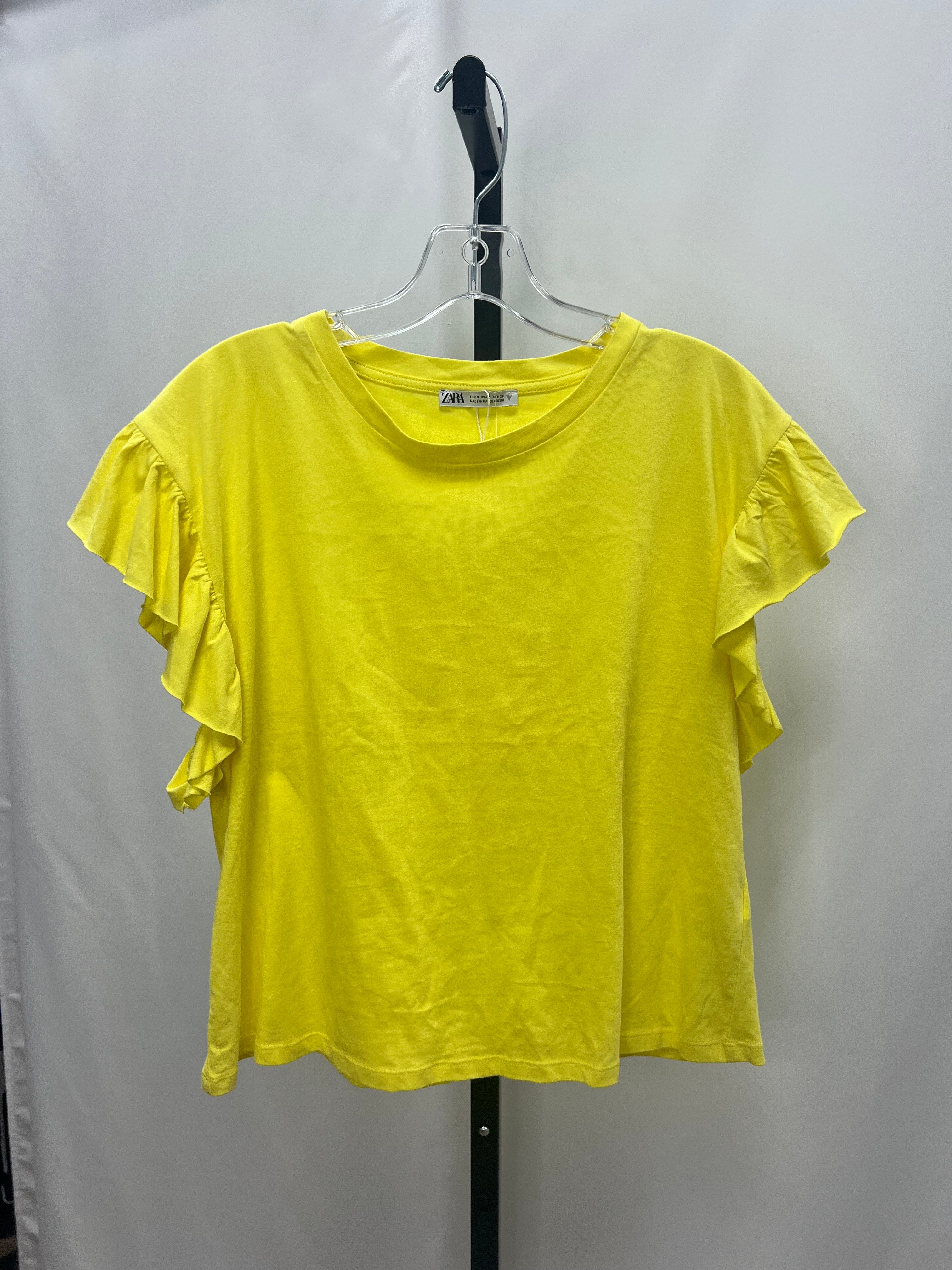 Zara yellow top size S