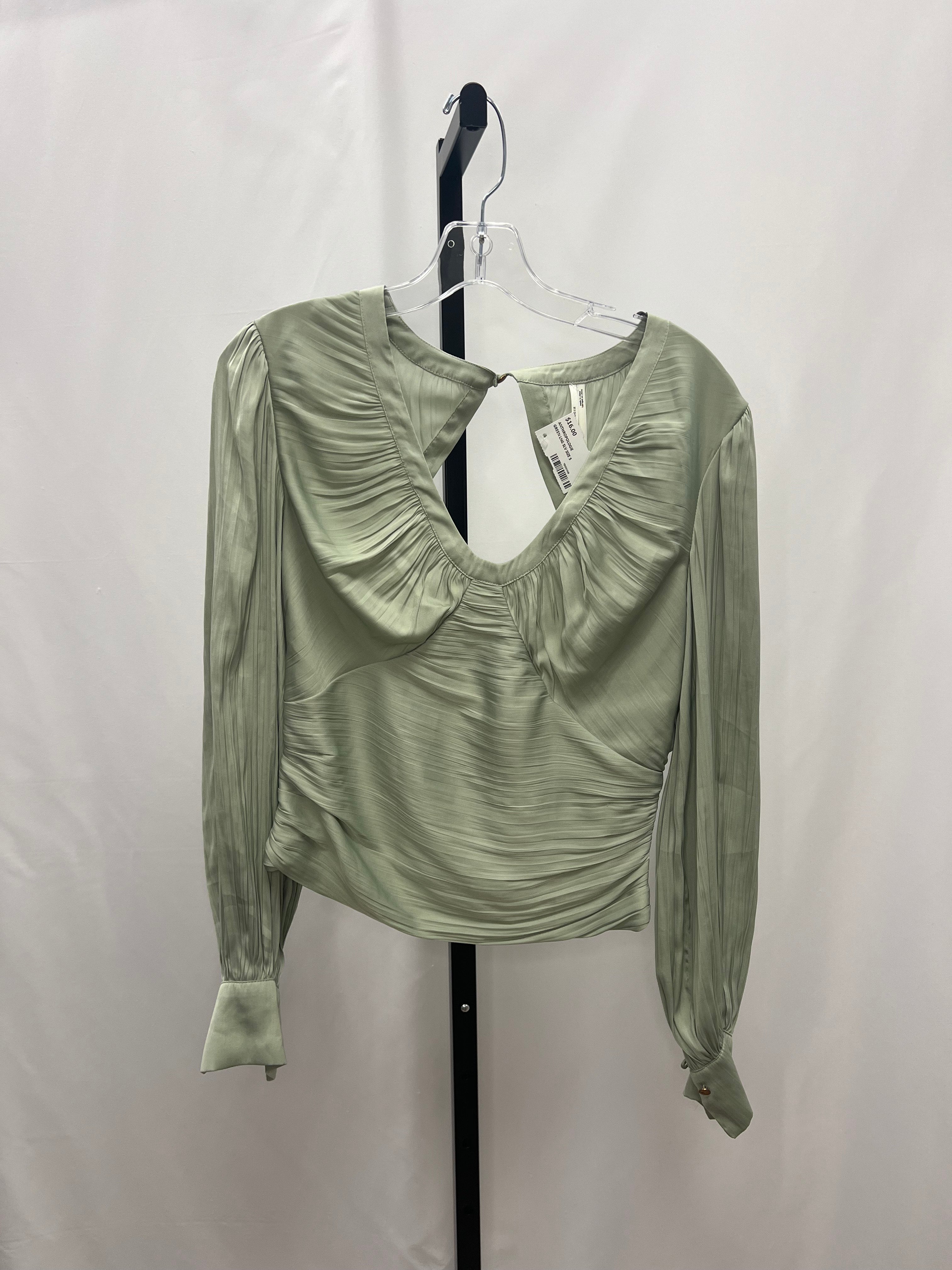 Anthropologie sage long sleeve size S