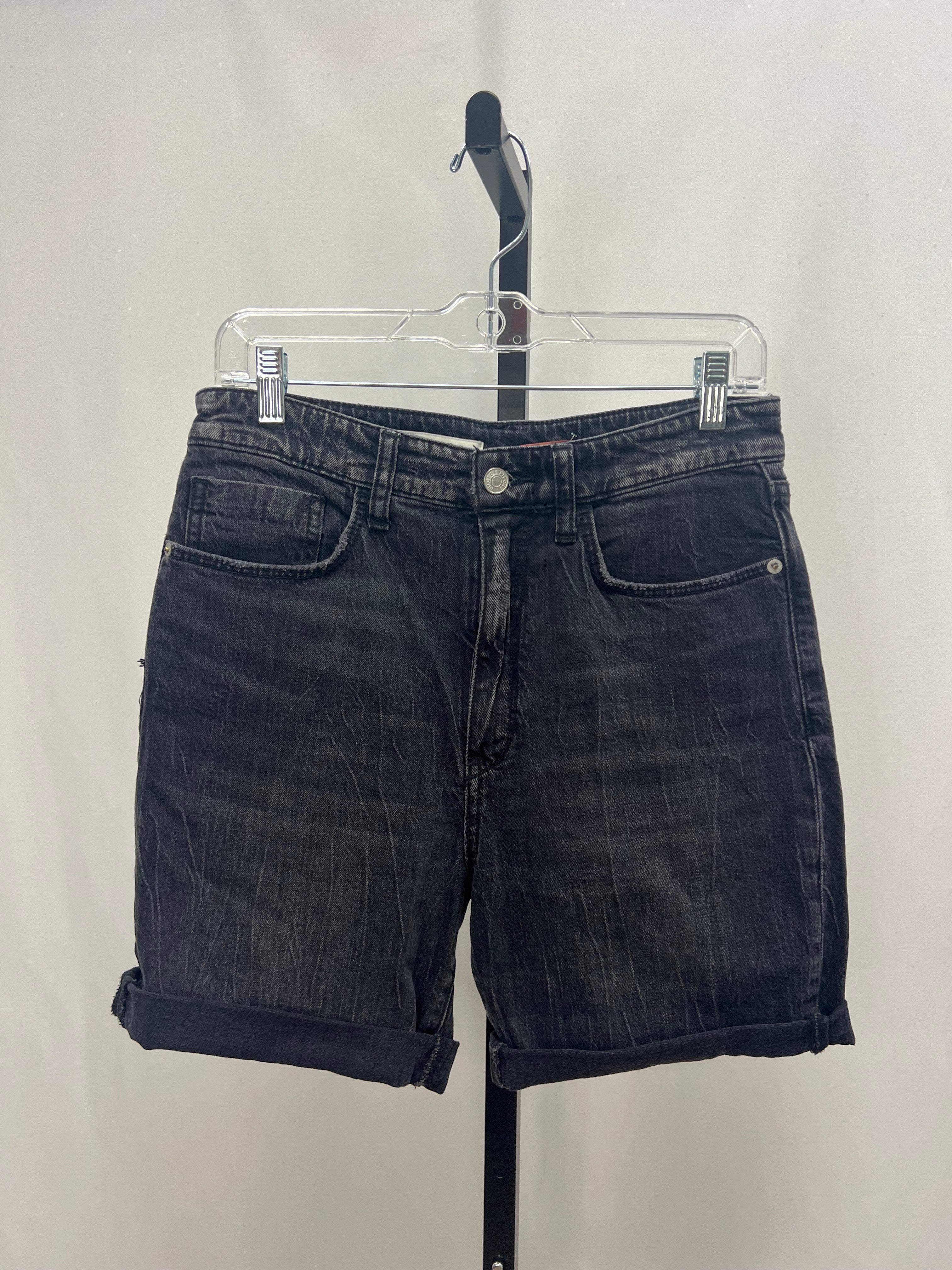 Anthropologie black denim shorts size 27