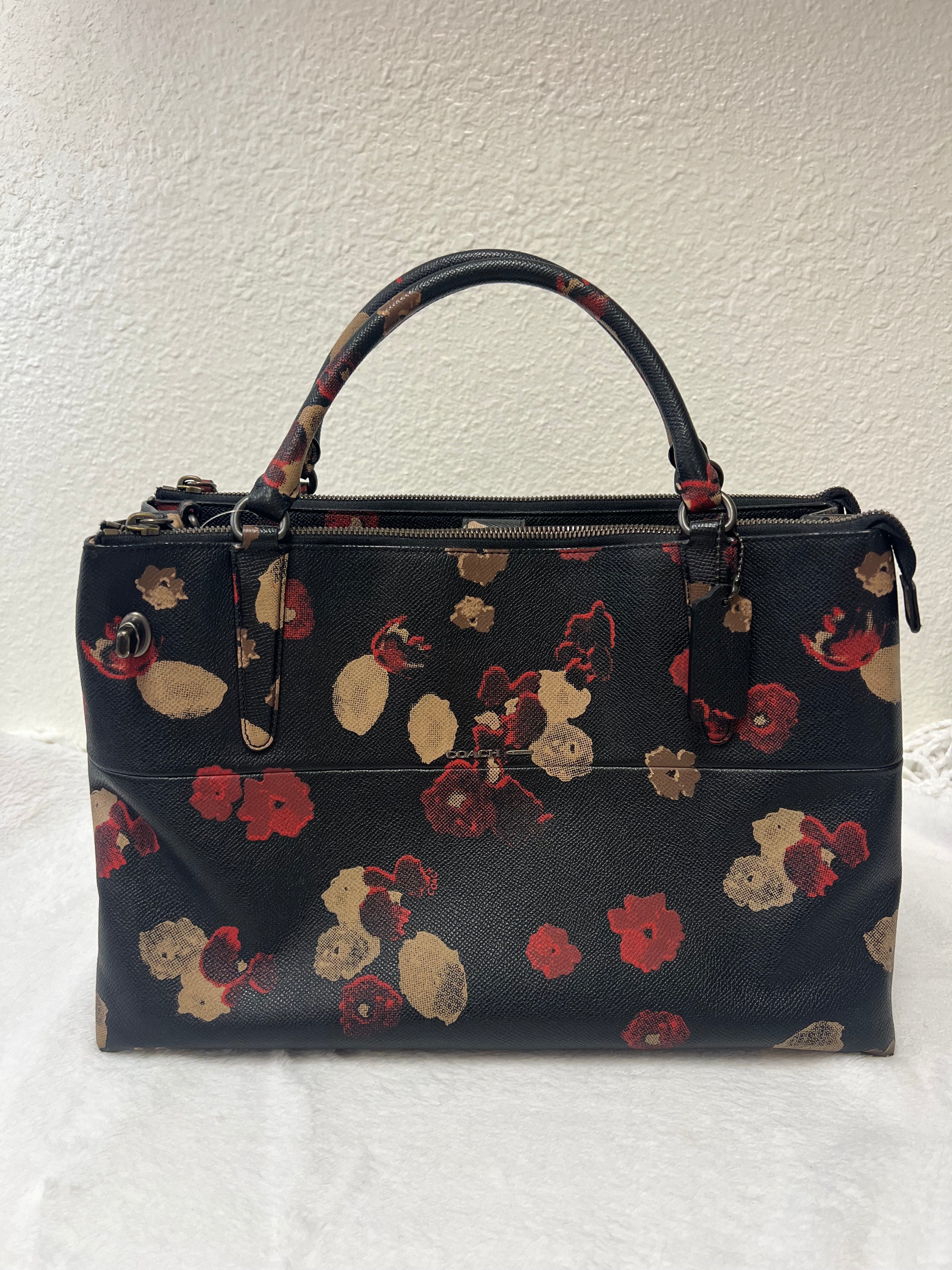 Coach floral print borough bag