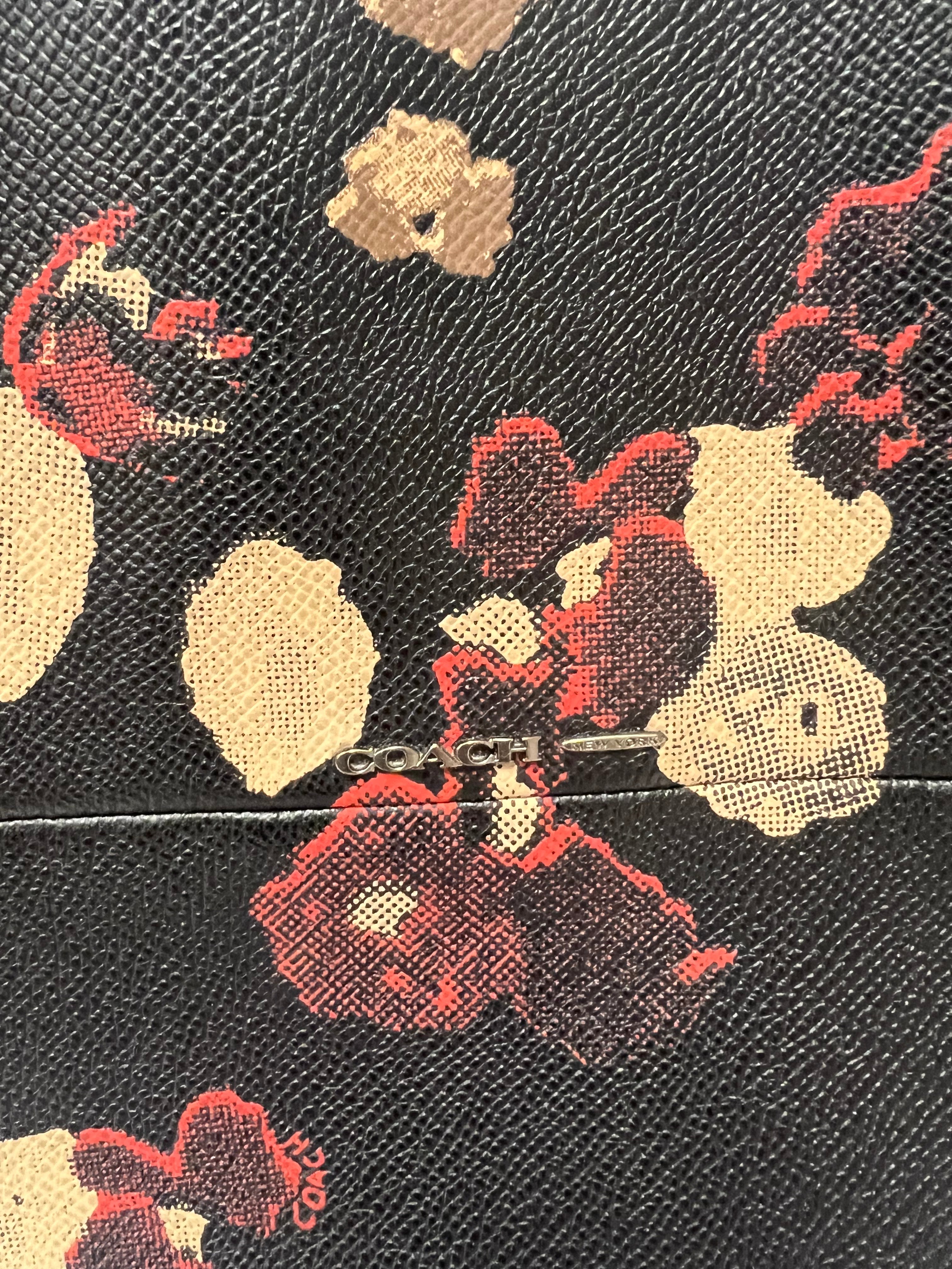 Coach floral print borough bag