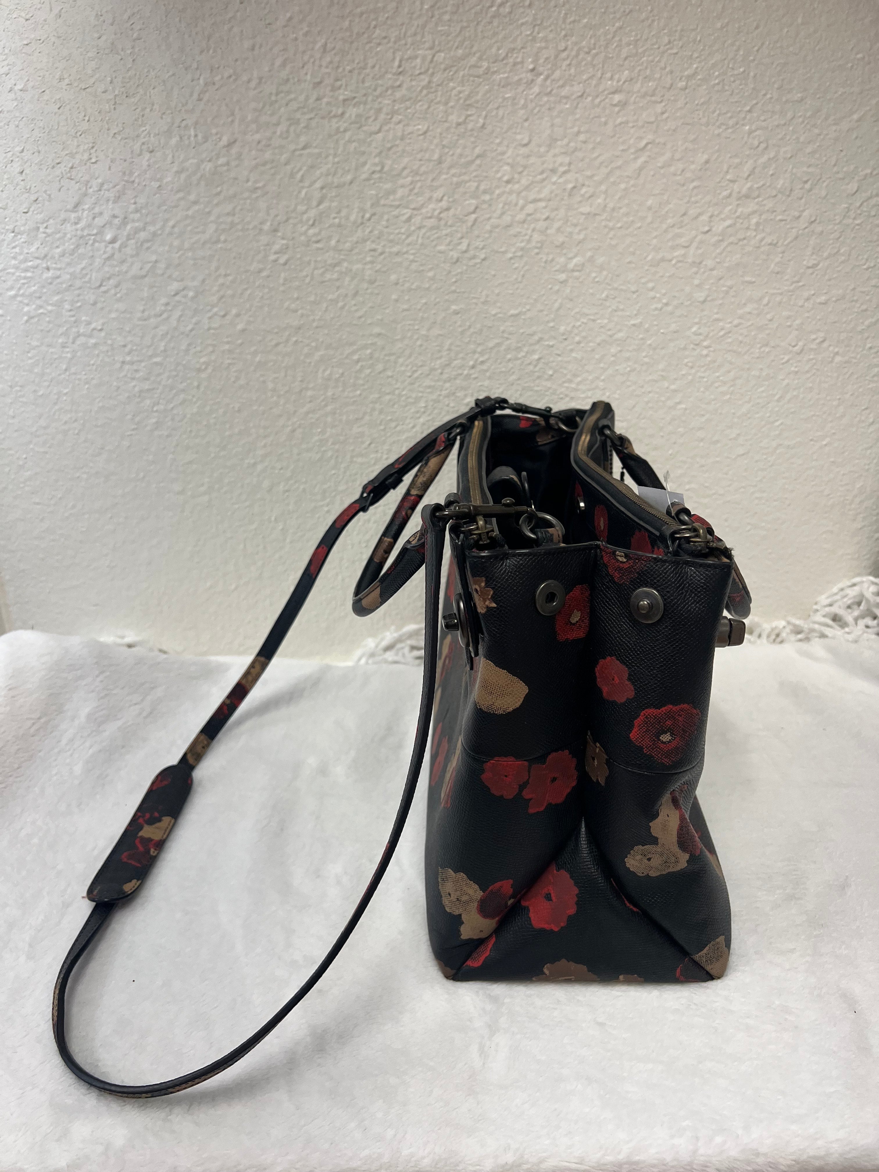 Coach floral print borough bag