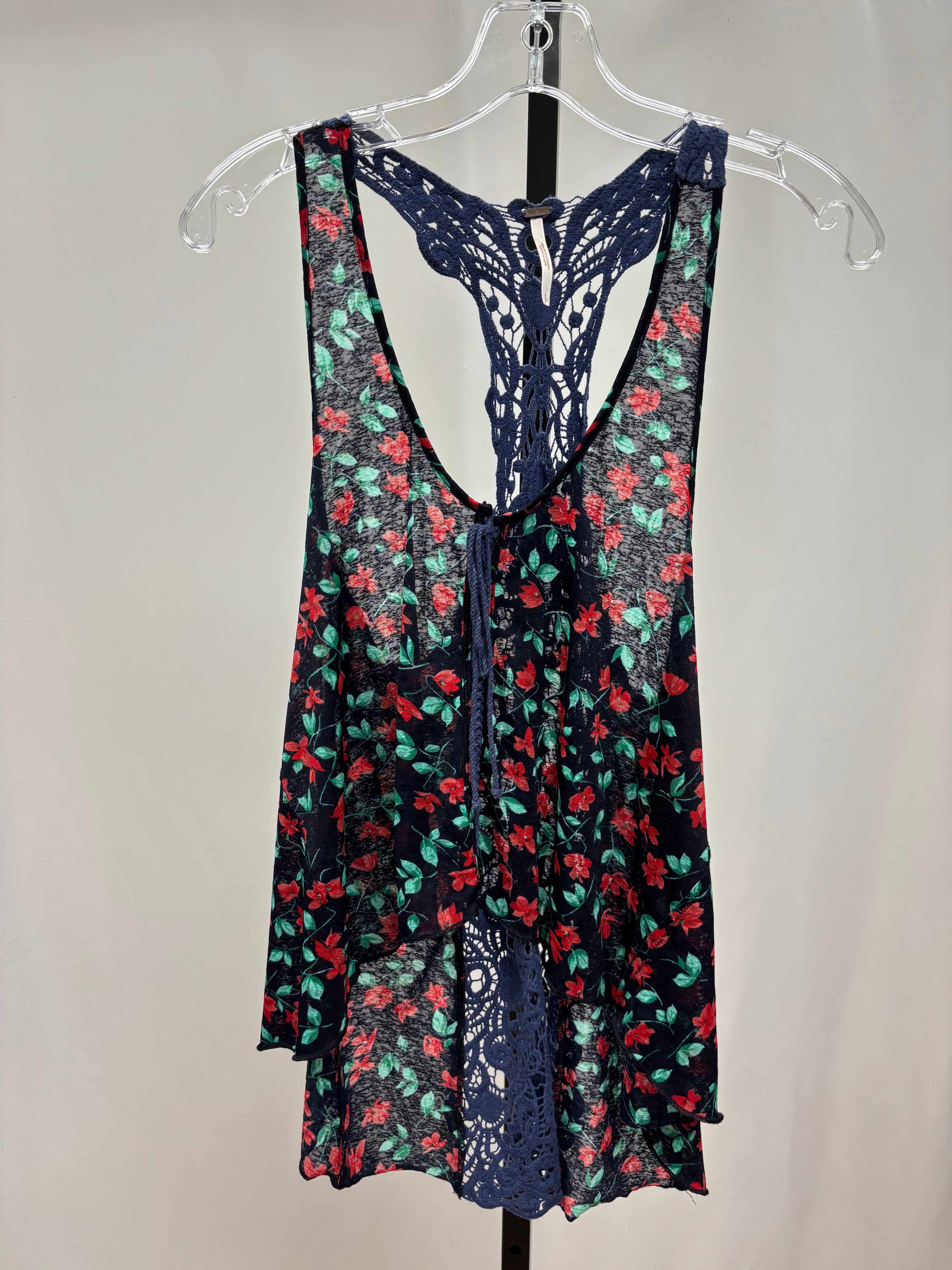 Free People navy pattern tank size S