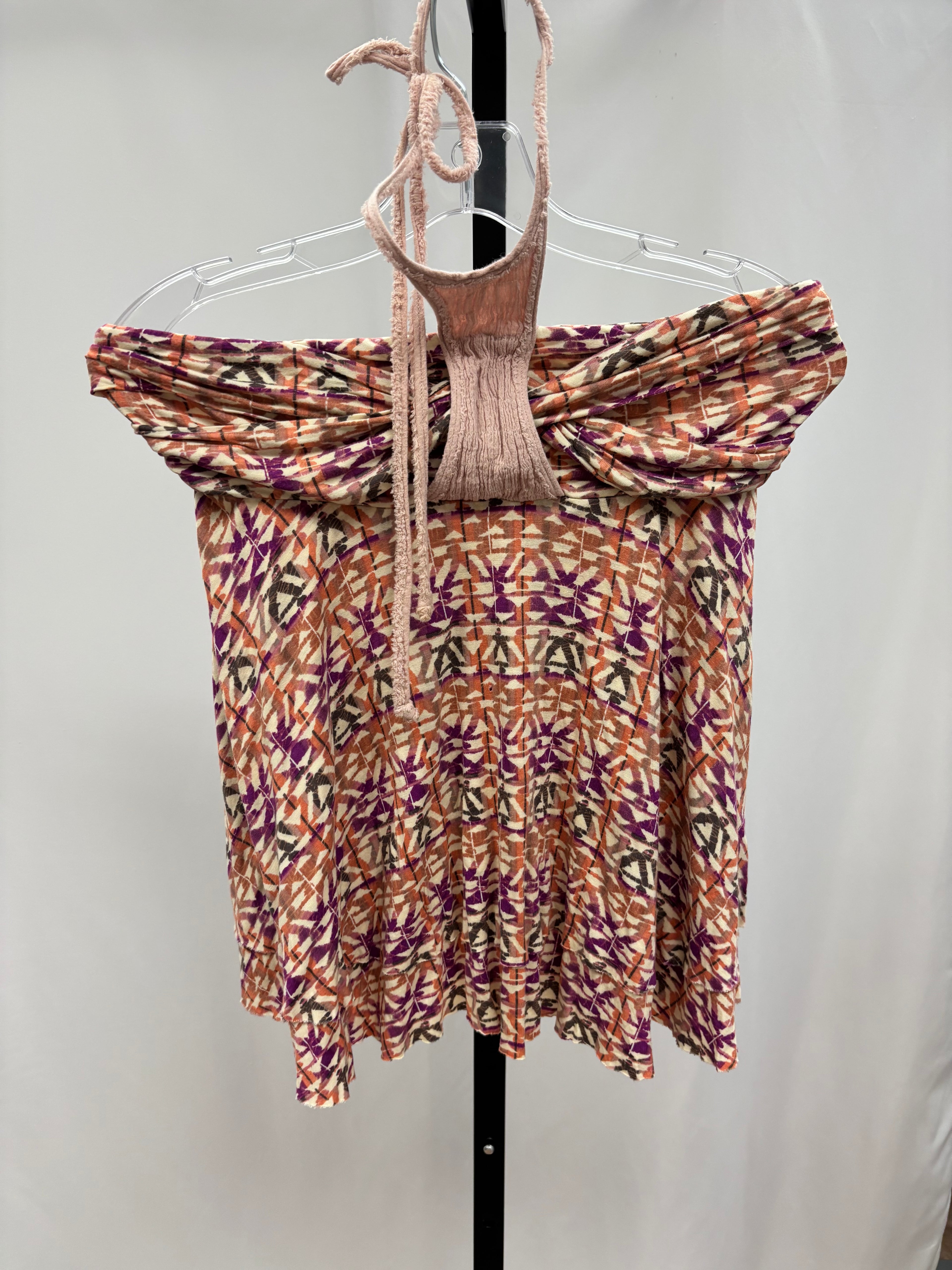 Free People pattern halter tank size S