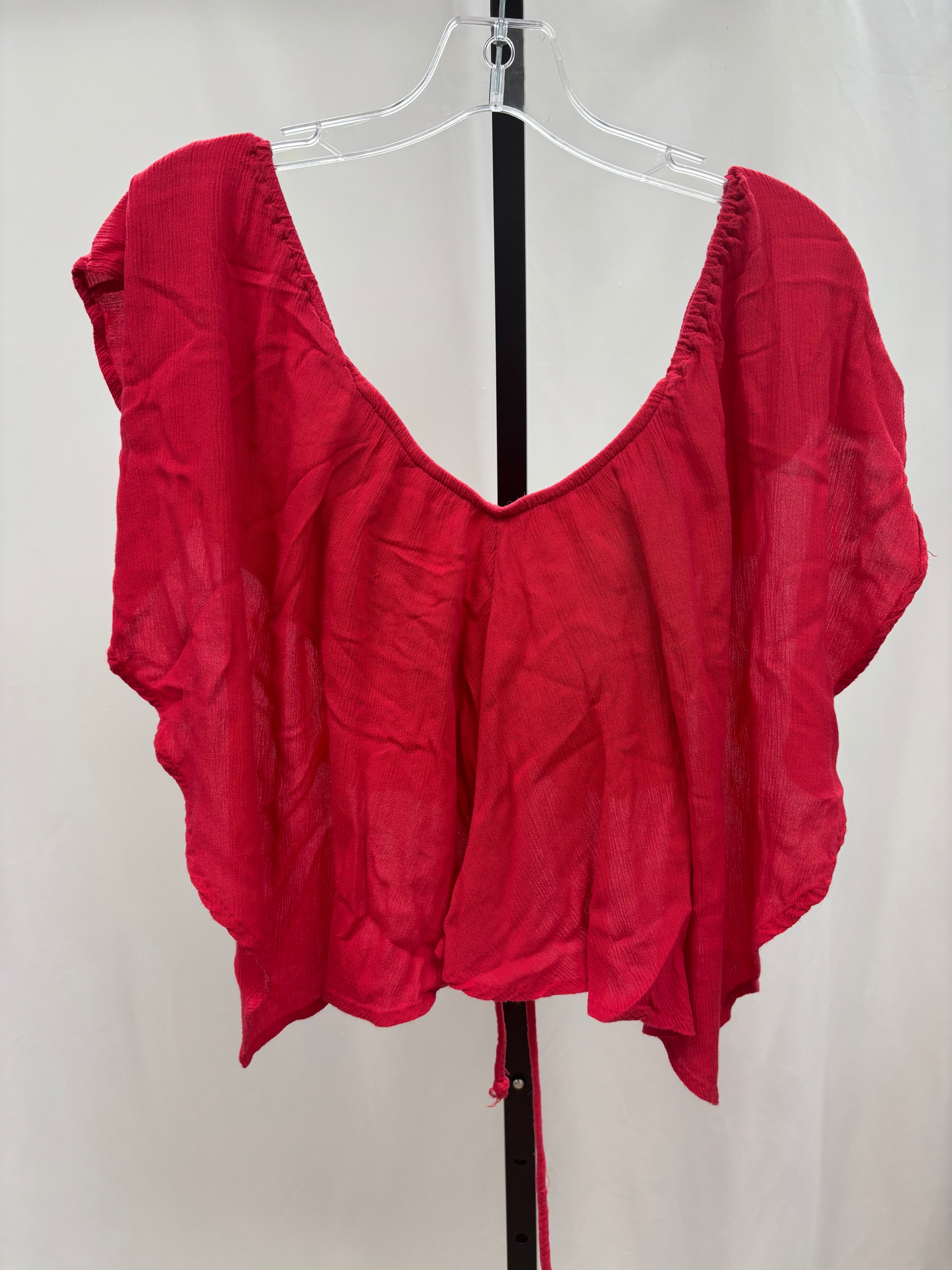 Free People red off the shoulder top size s