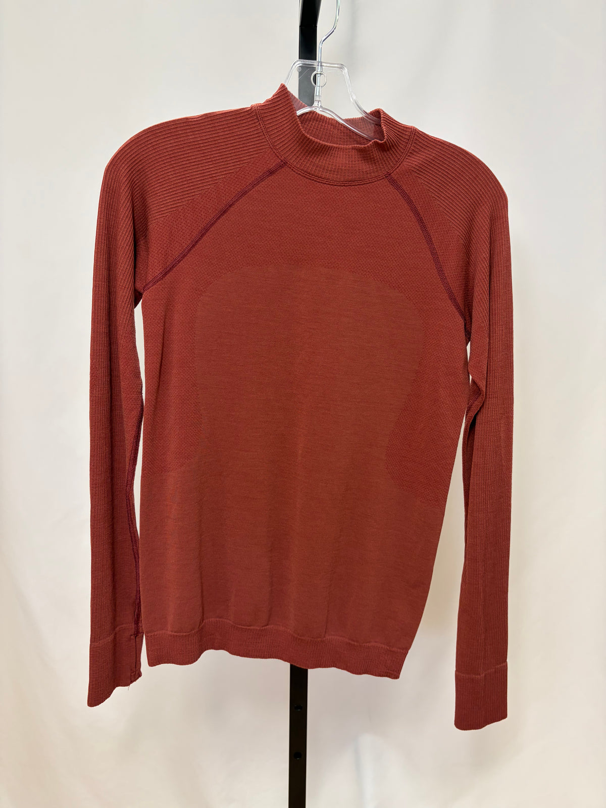 Lululemon burnt orange longsleeve size m gently-used