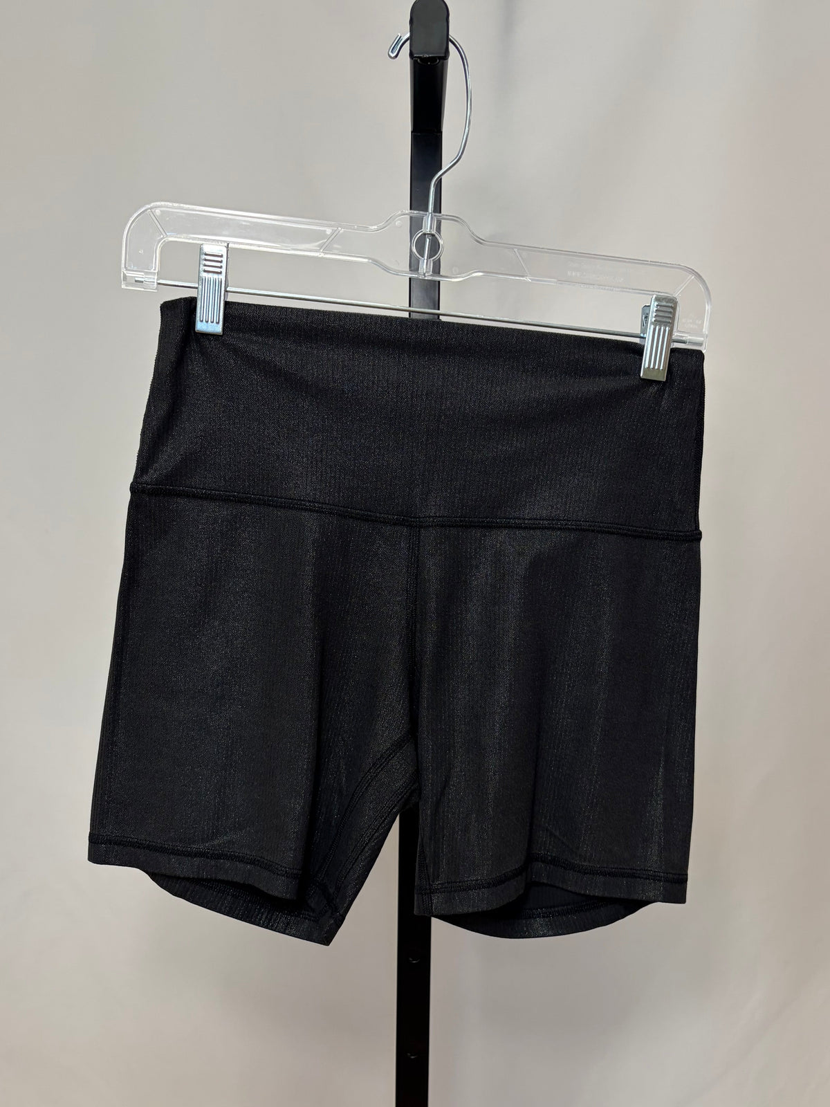 Lululemon black sparkle biker shorts size 8 gently-used
