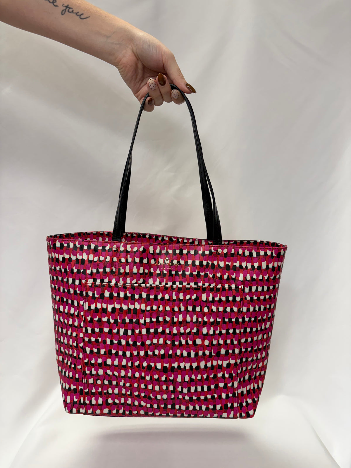 Kate Spade colorful tote bag gently-used