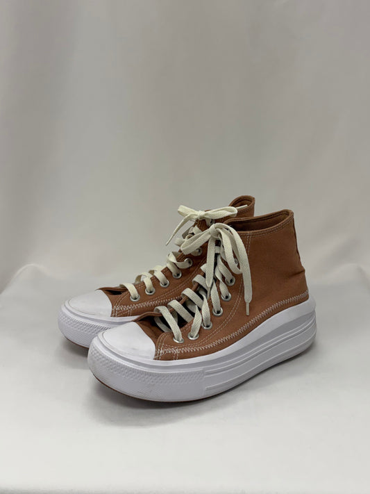 Converse tan sneakers size 7 gently-used
