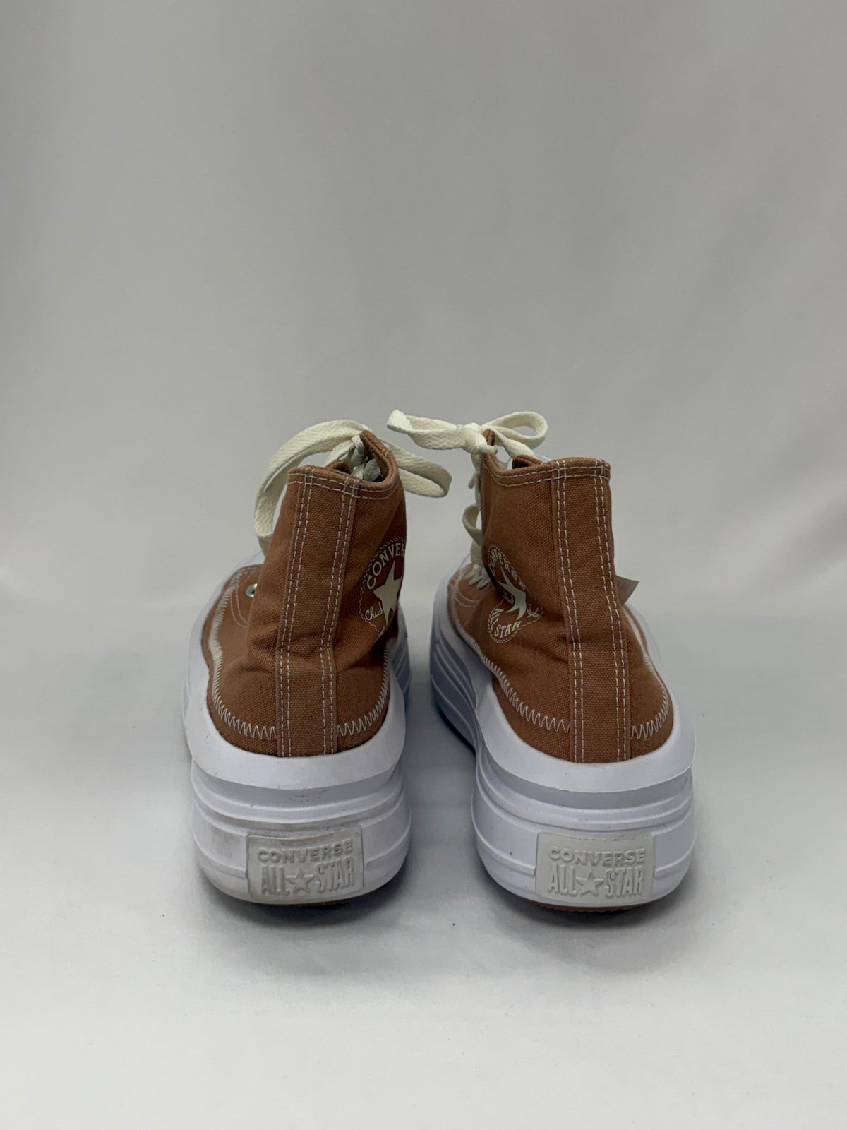 Converse tan sneakers size 7 gently-used