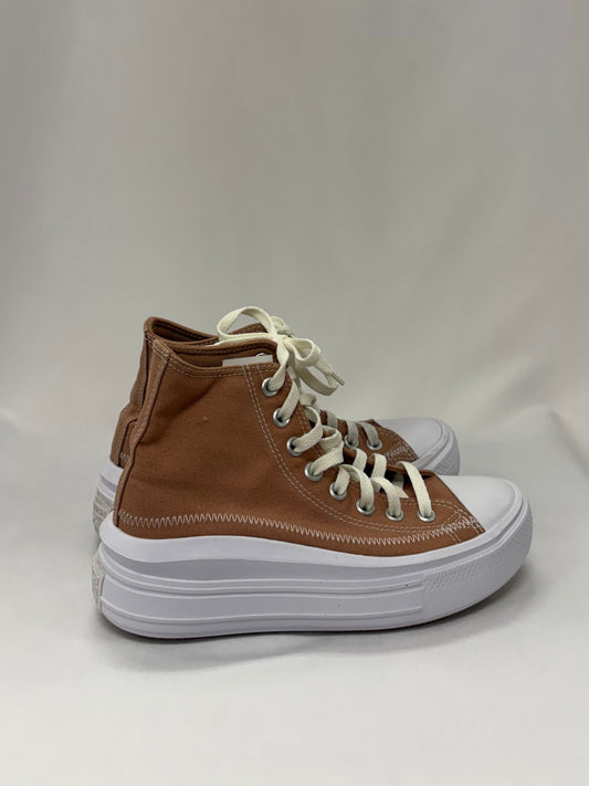 Converse tan sneakers size 7 gently-used