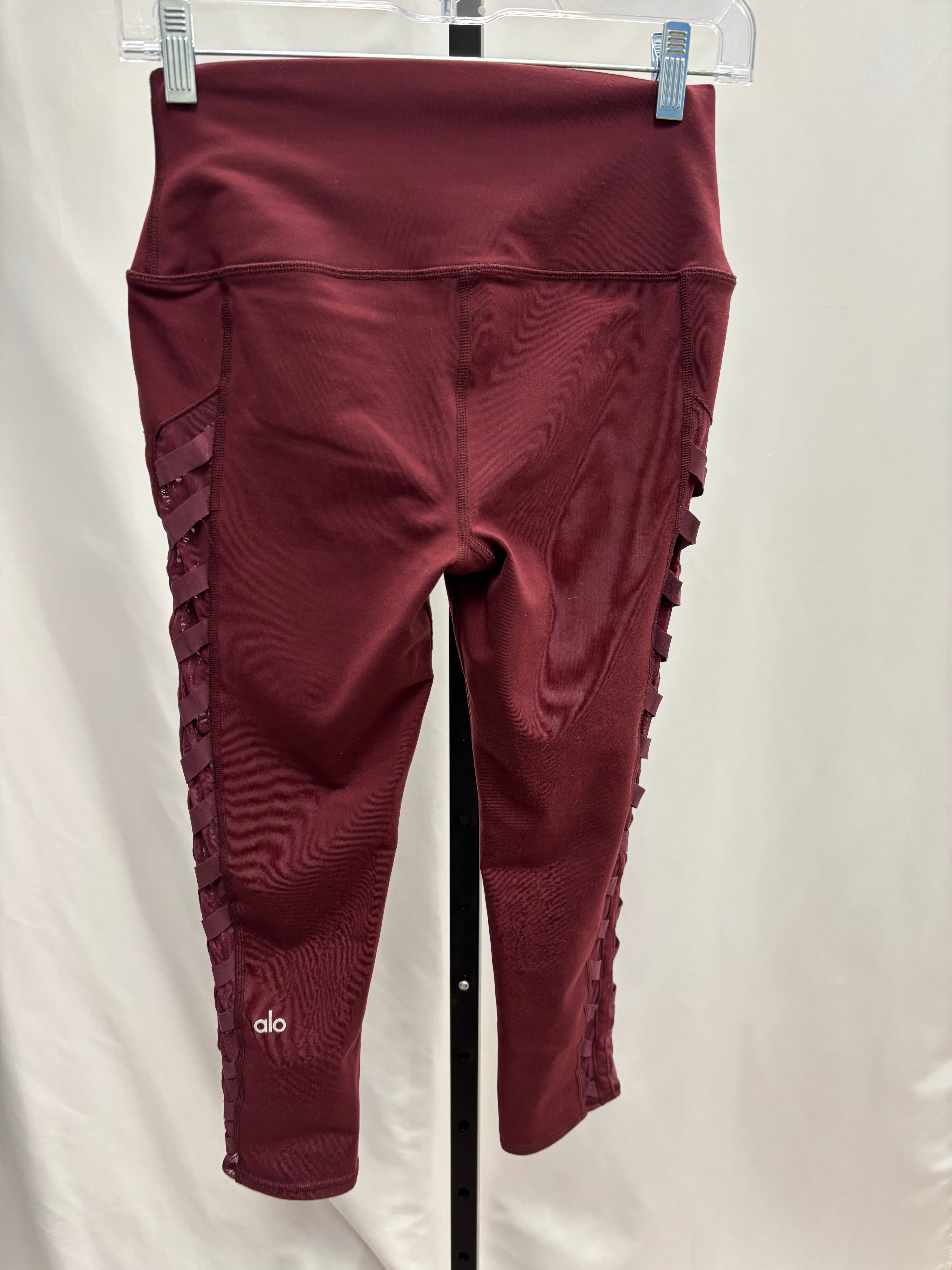 Alo yoga burgundy leggings size S