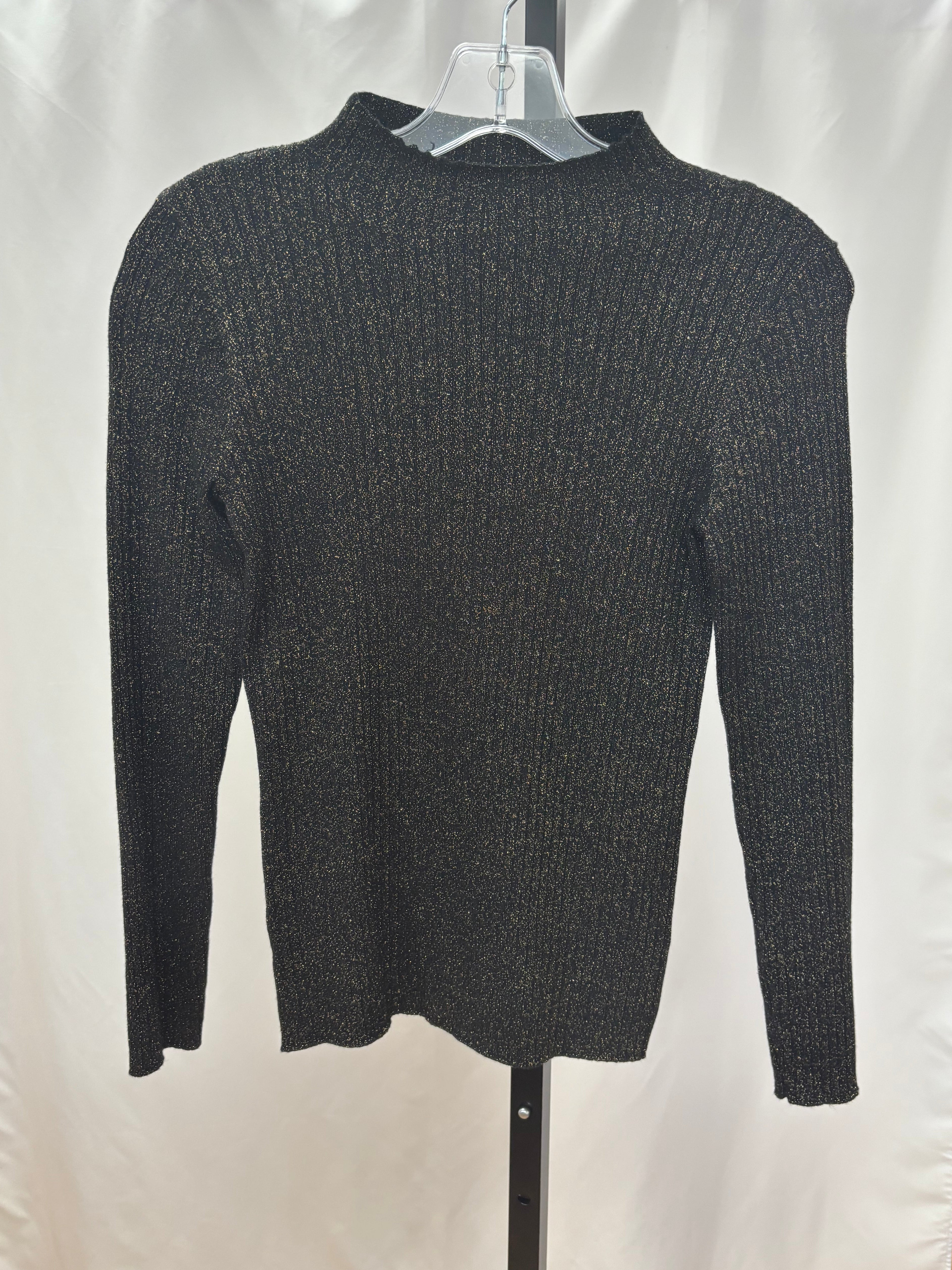 J Mclaughlin black/gold long sleeve size XS