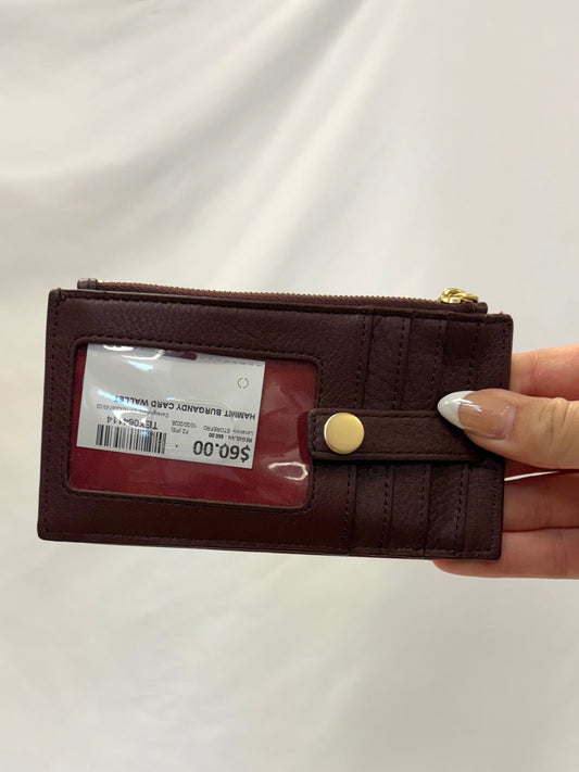 Hammitt burgandy card wallet gently-used