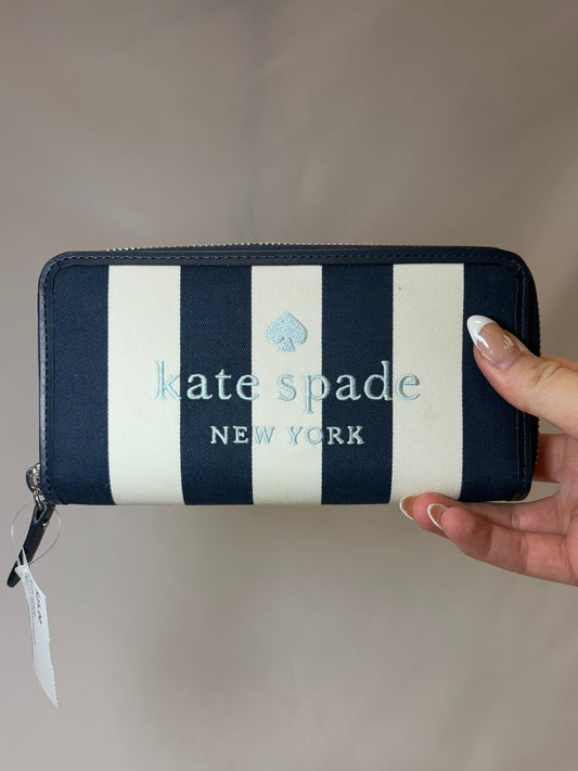 Kate Spade Navy Stripped Wallet-Gently Used