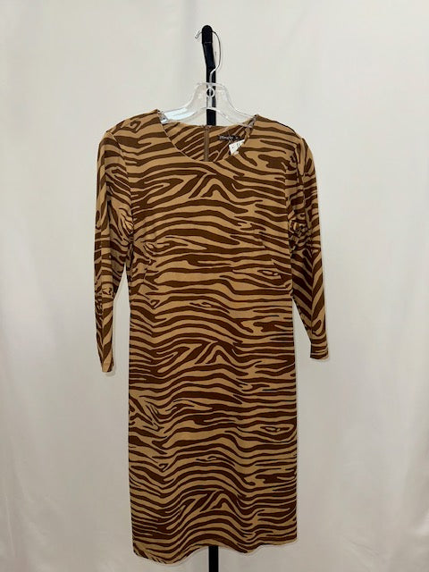 J.McLaughlin brown patterned dress size XS