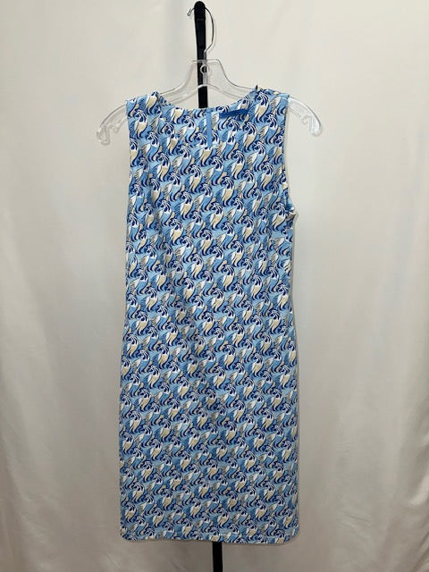 J.McLaughlin blue/yellow bird dress size xs