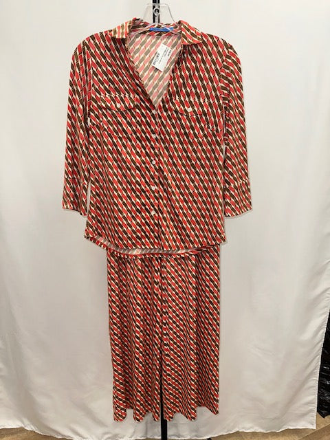 J.McLaughlin red/brown 2 piece set size xs