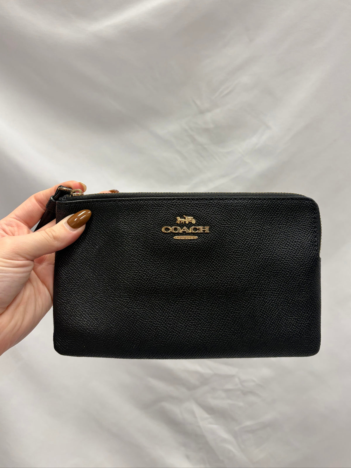 Coach Black Wristlet-Gently Used