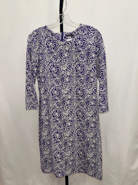 J.McLaughlin purple/white dress size M