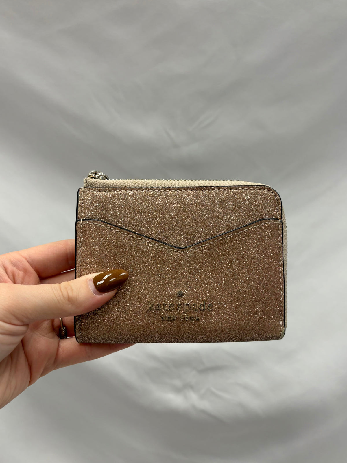 Kate Spade Rose Gold Wallet-Gently Used