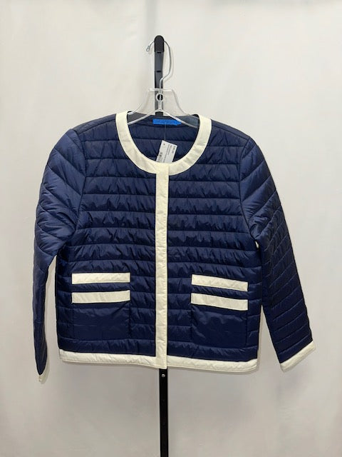 J.McLaughlin navy/white puffer jacket size xs