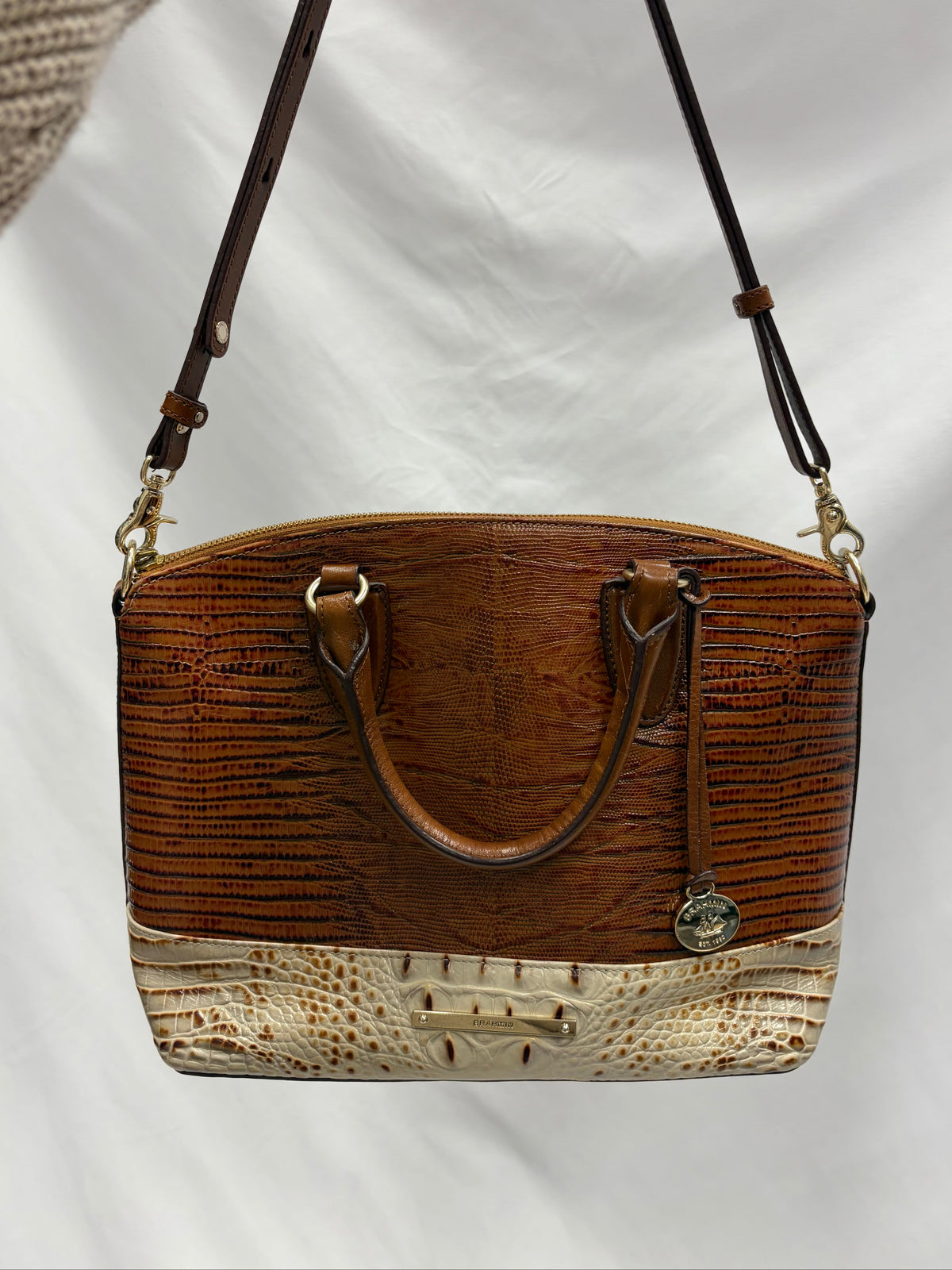 Brahmin Brown Handbag-Gently Used