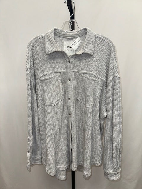 Aerie grey button down size L