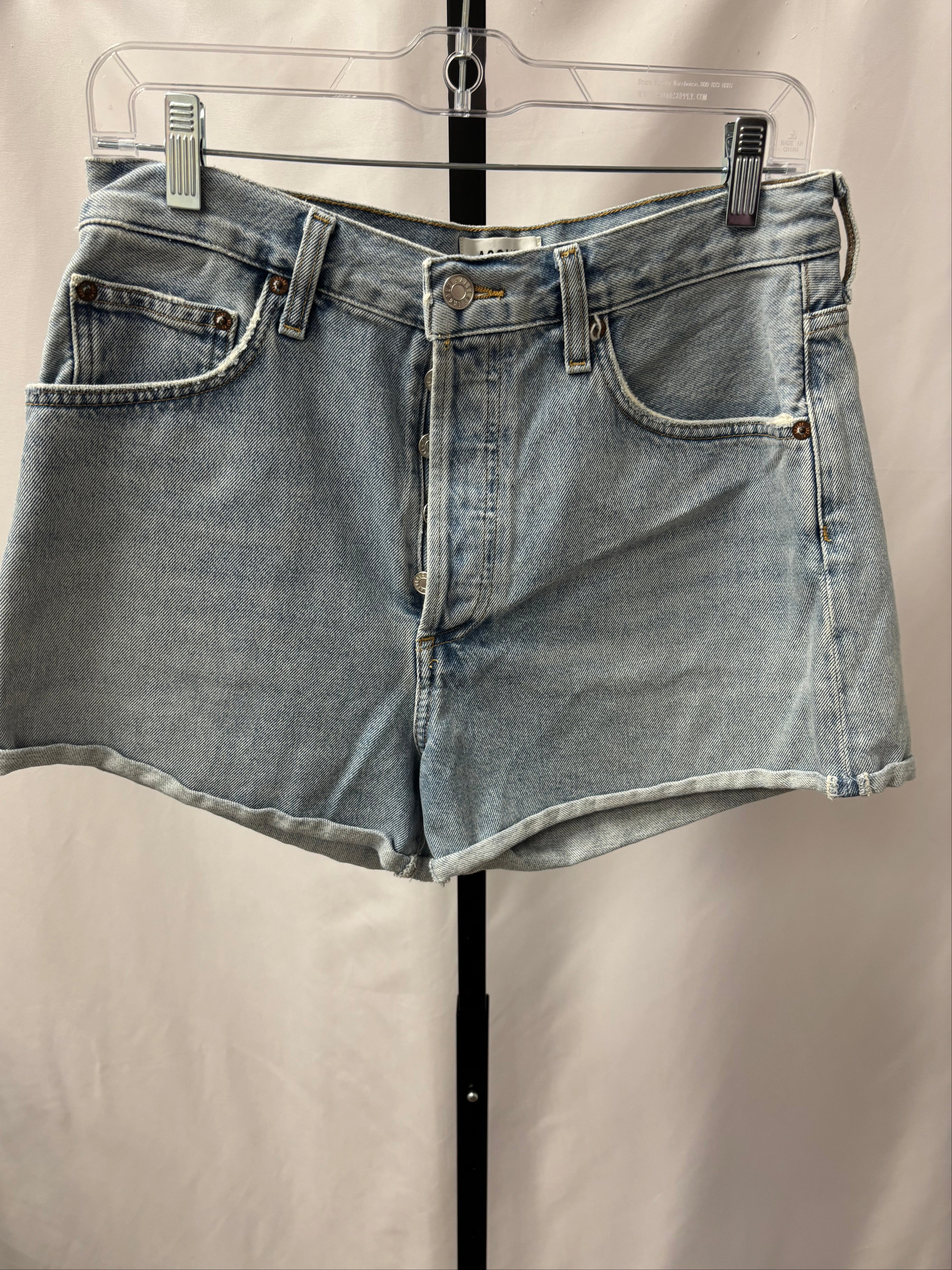 AGOLDE light wash denim shorts size 29