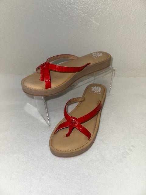 Yellow Box red sandals size 9