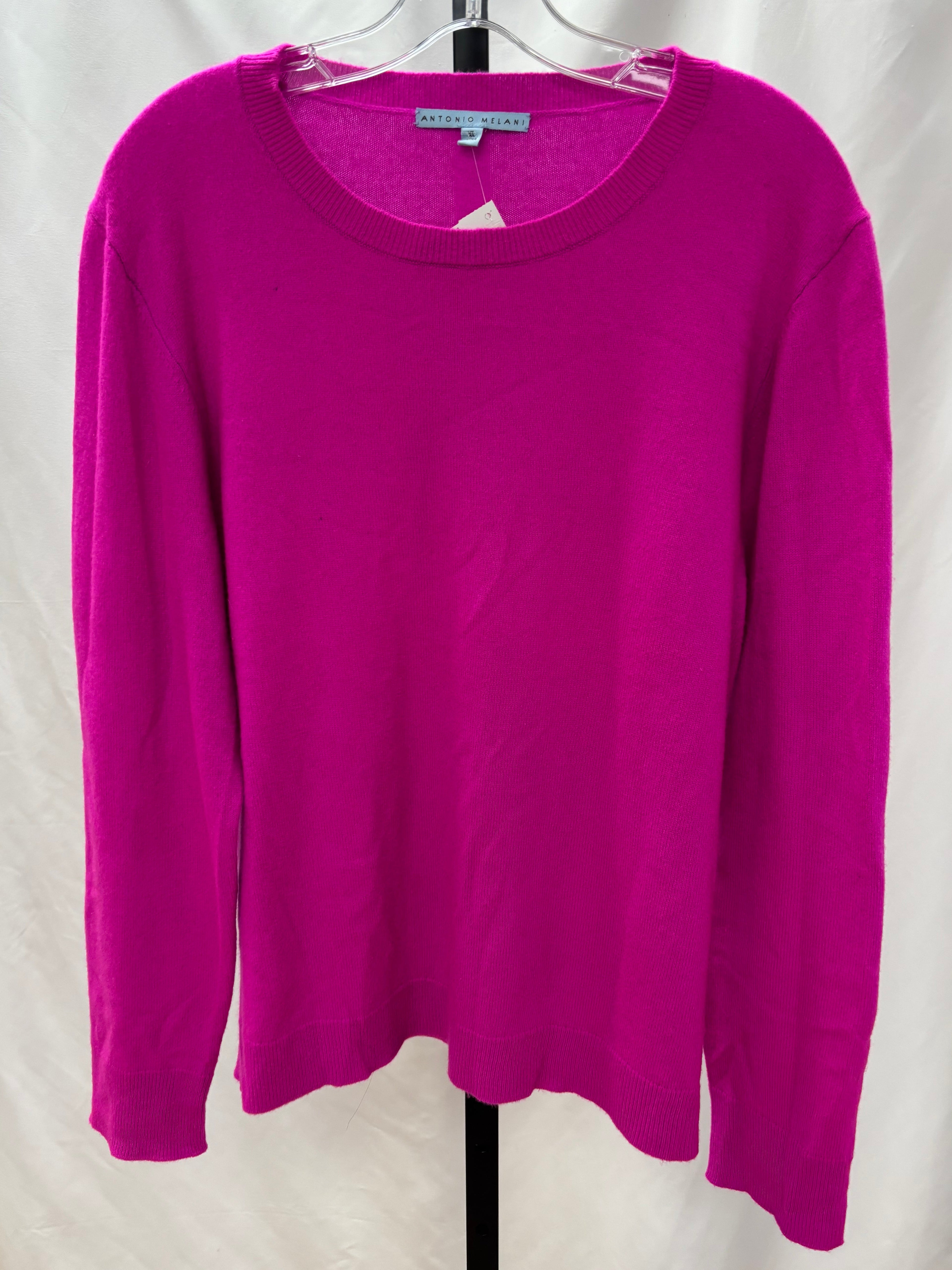 Antonio Melani fuschia cashmere sweater size XL
