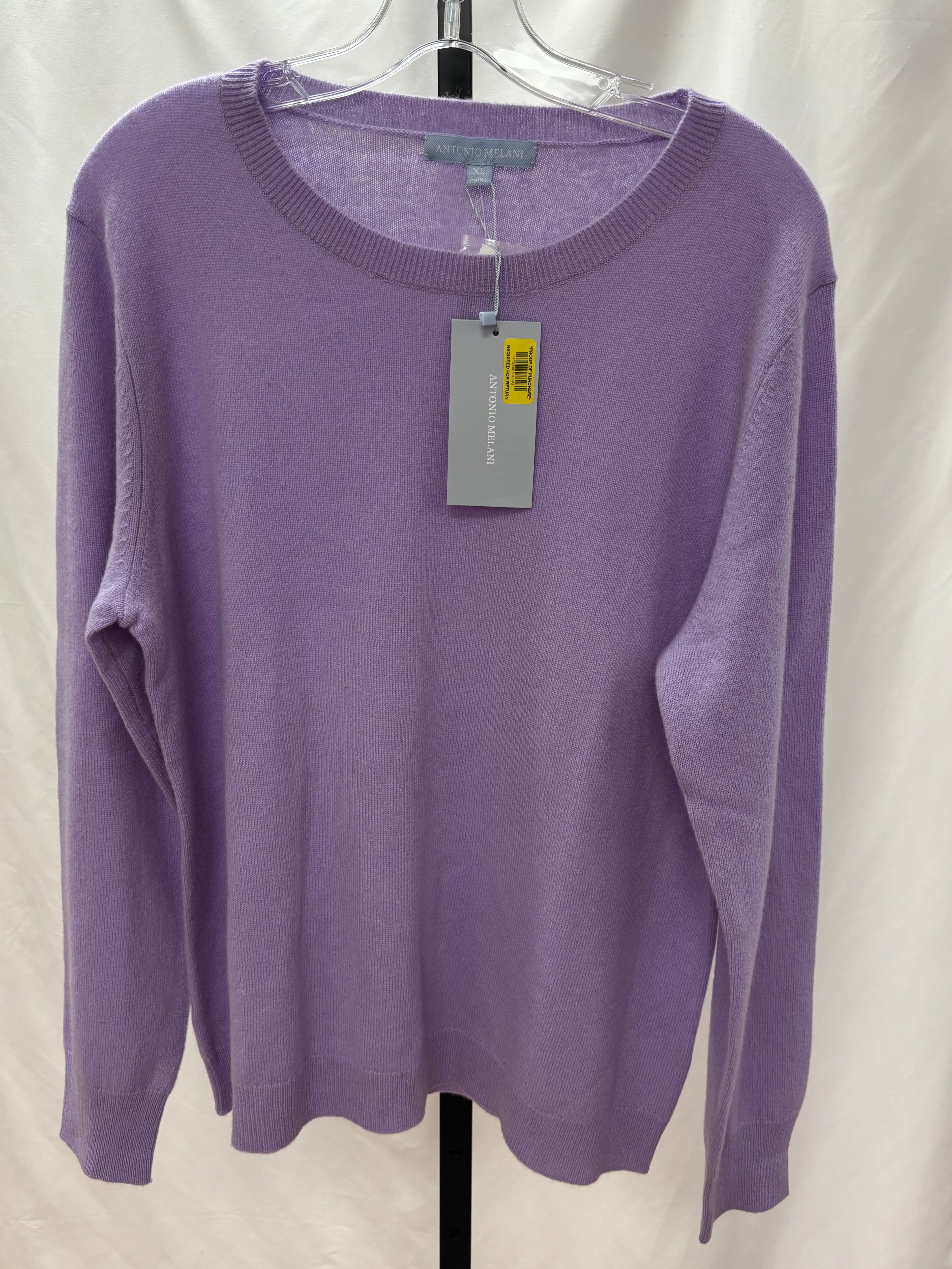 Antonio Melani lavender cashmere sweater size XL